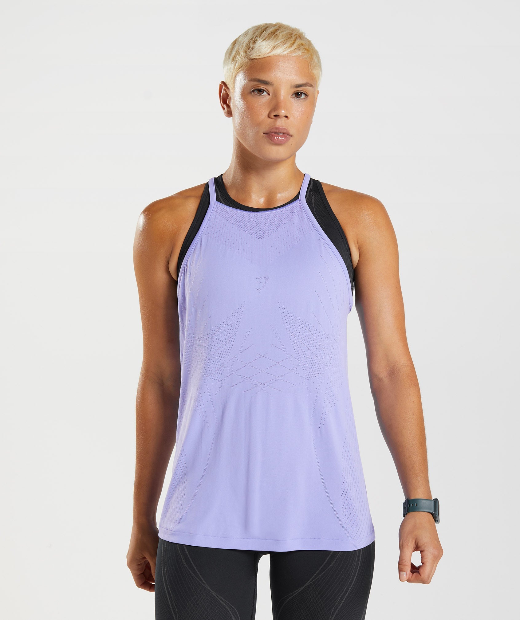 Apex Seamless Tank in Dusted Violet/Digital Violet - view 1