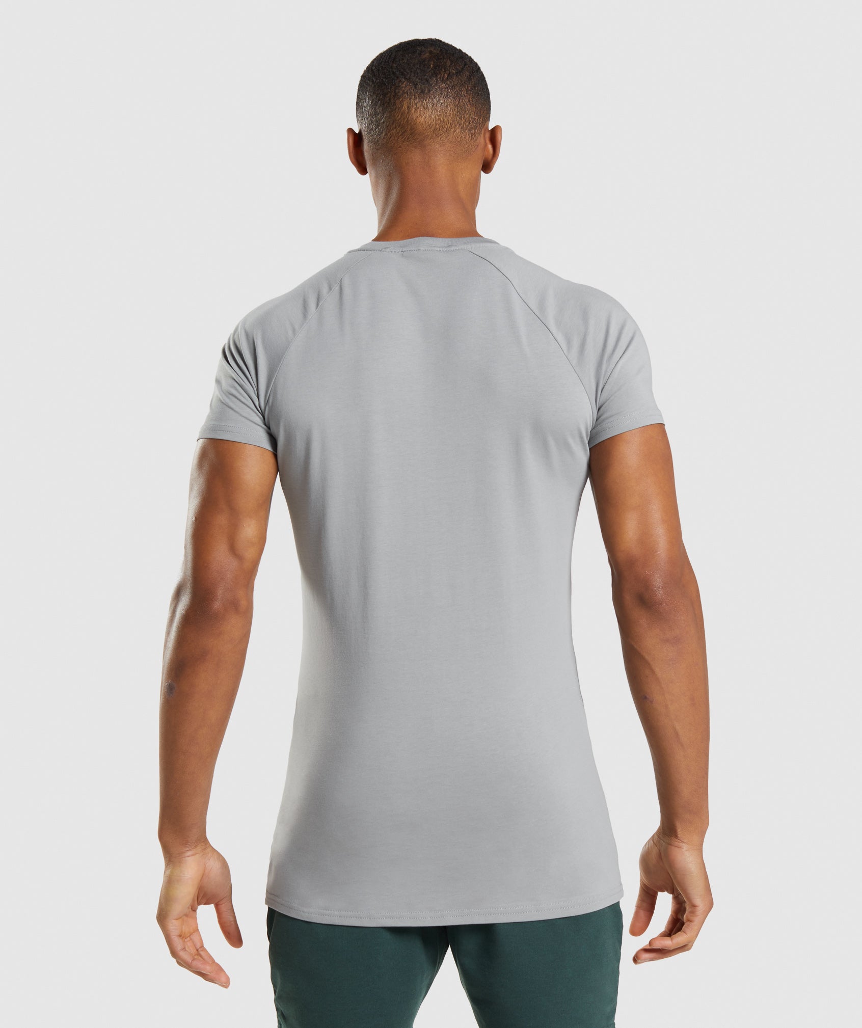 Gymshark Crew Neck Short Sleeve Cream Men Apollo Muscle Fit T