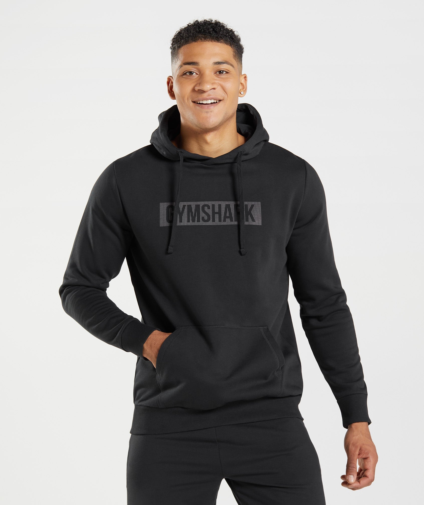 Block Hoodie in Black - view 1