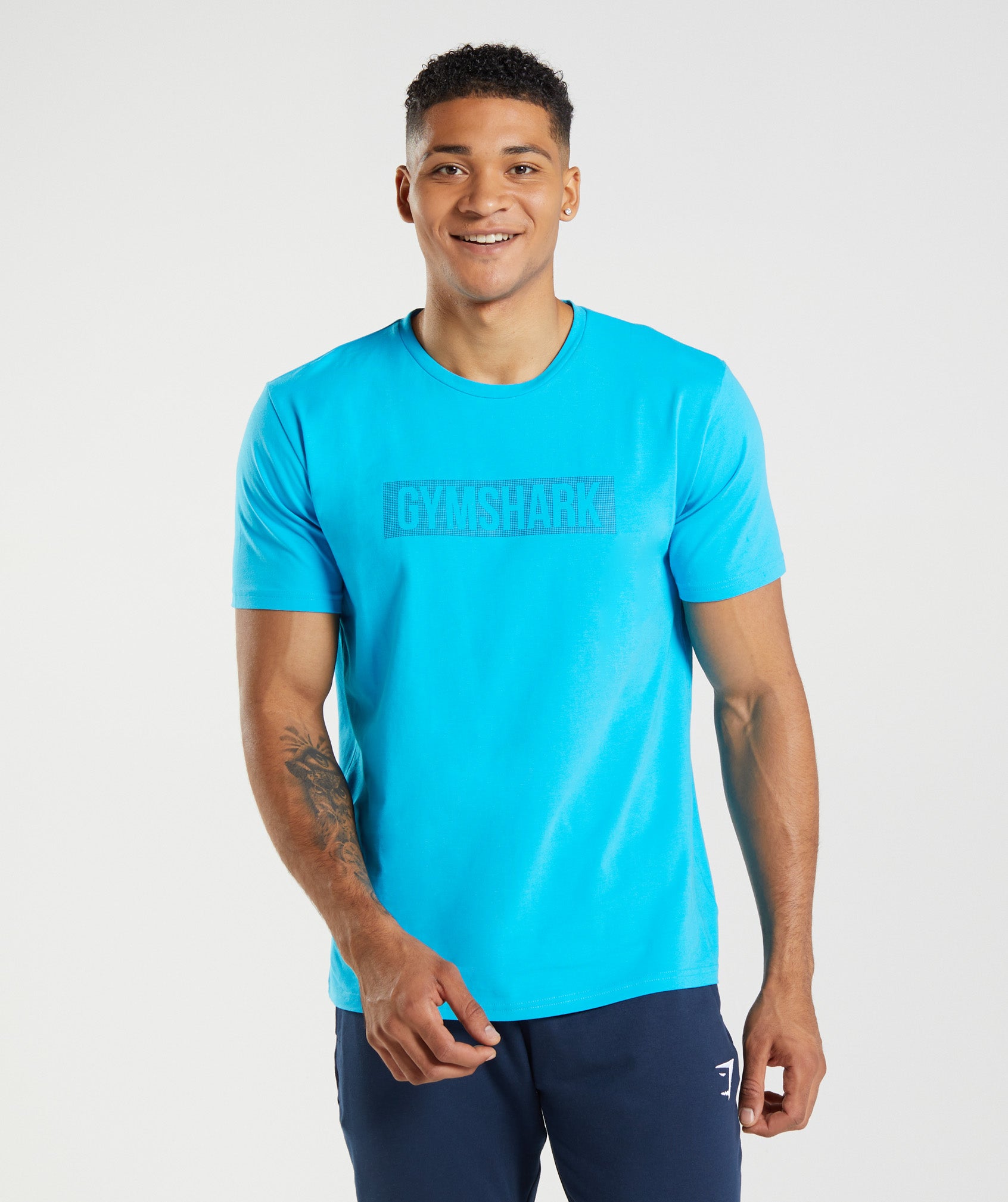 Block T-Shirt in Shark Blue