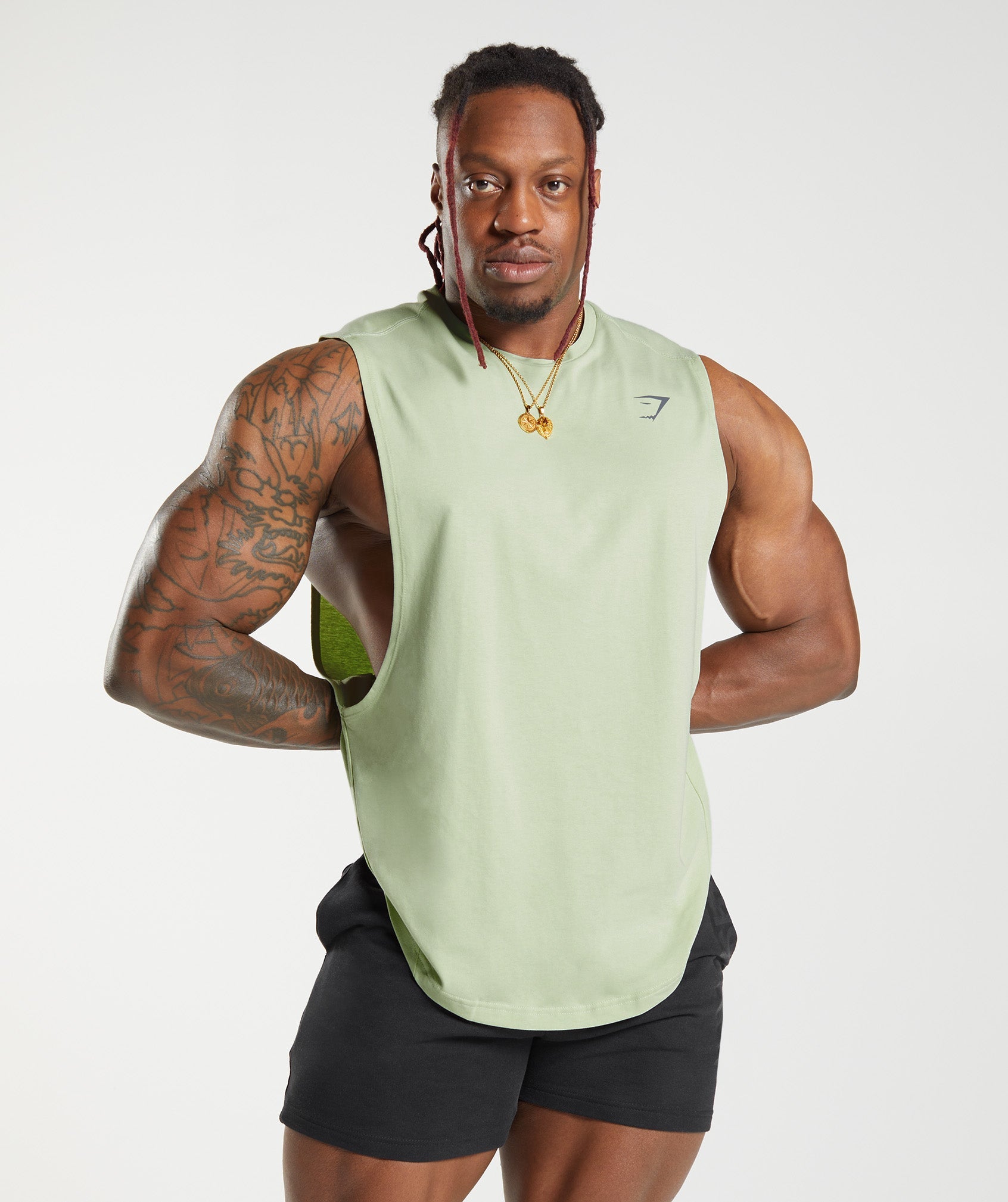 Bold Drop Arm Tank in Flora Green - view 2