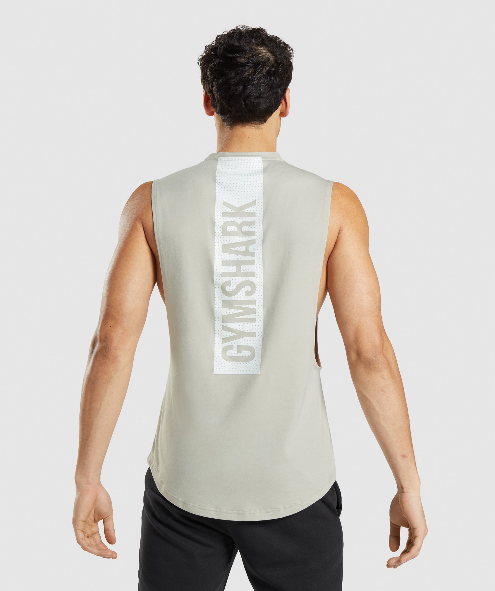 Bold Drop Arm Tank in Pebble Grey - view 1