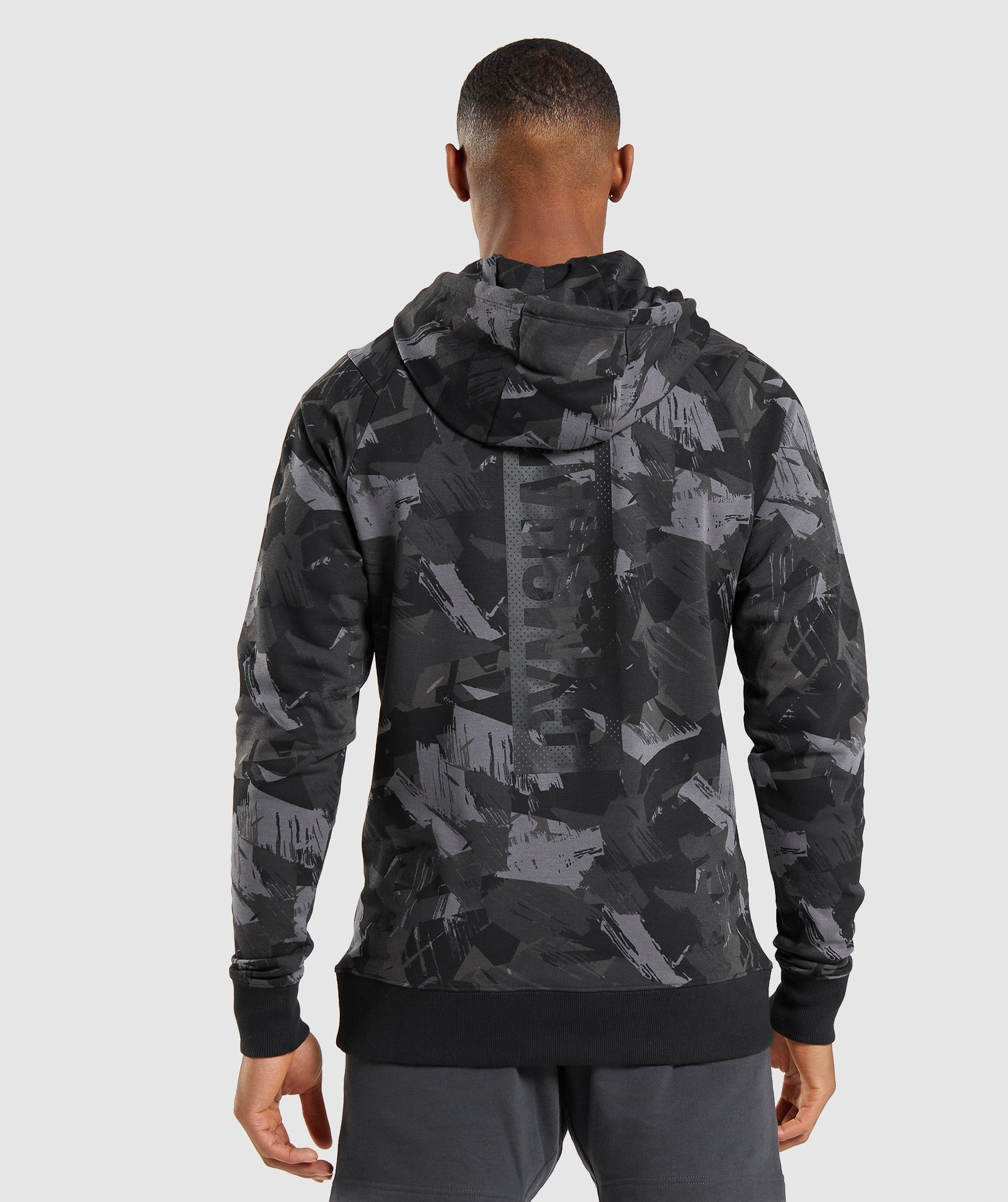 Bold Hoodie in Grey Print - view 1