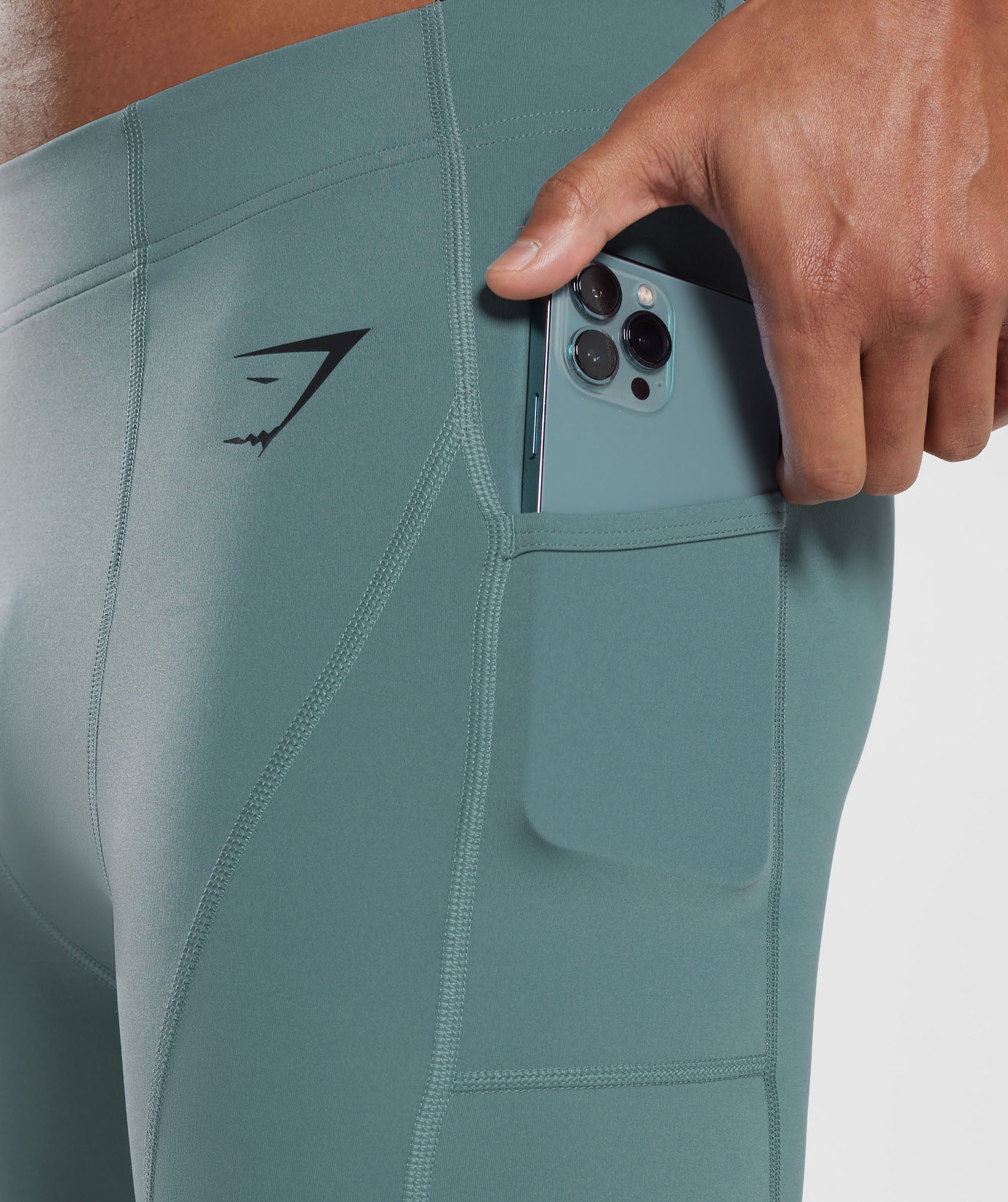 Control Baselayer Shorts in Thunder Blue - view 6