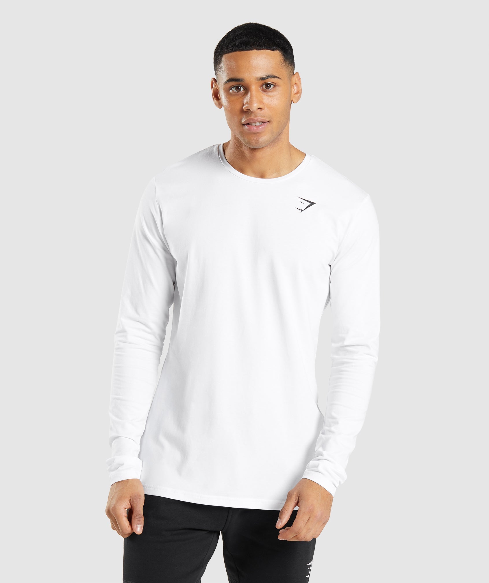 Essential Long Sleeve T-Shirt in White - view 1