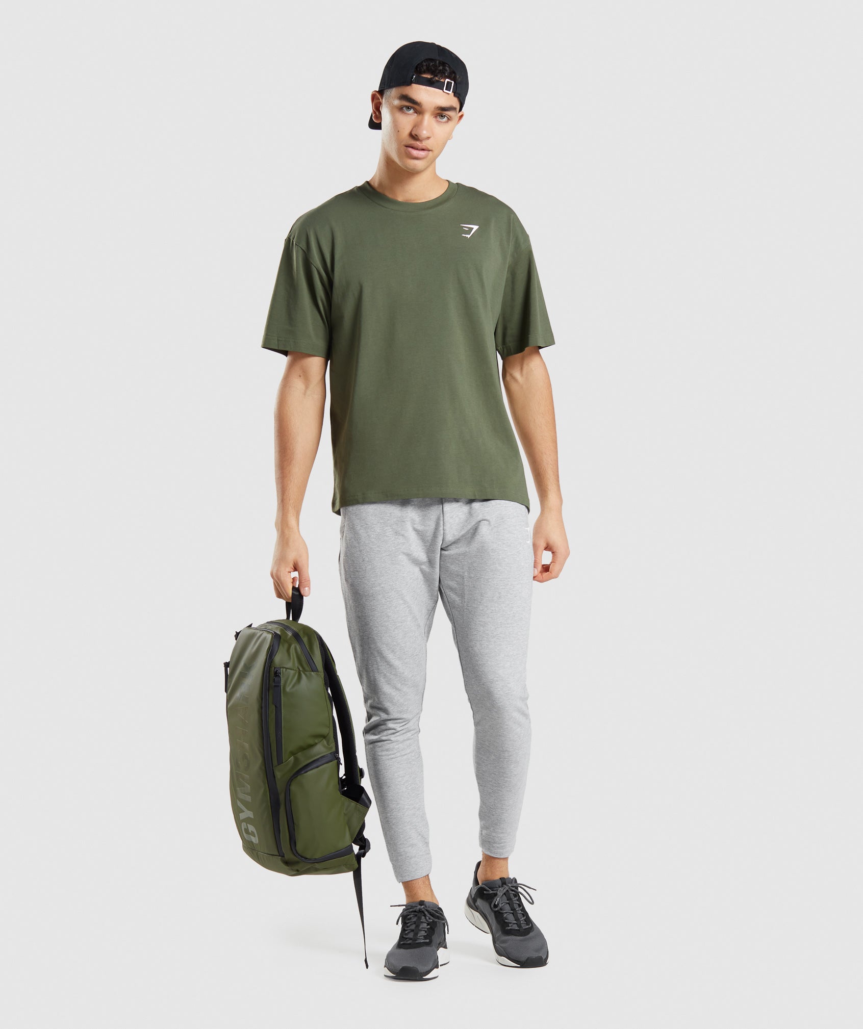 Essential Oversized T-Shirt in Core Olive - view 4