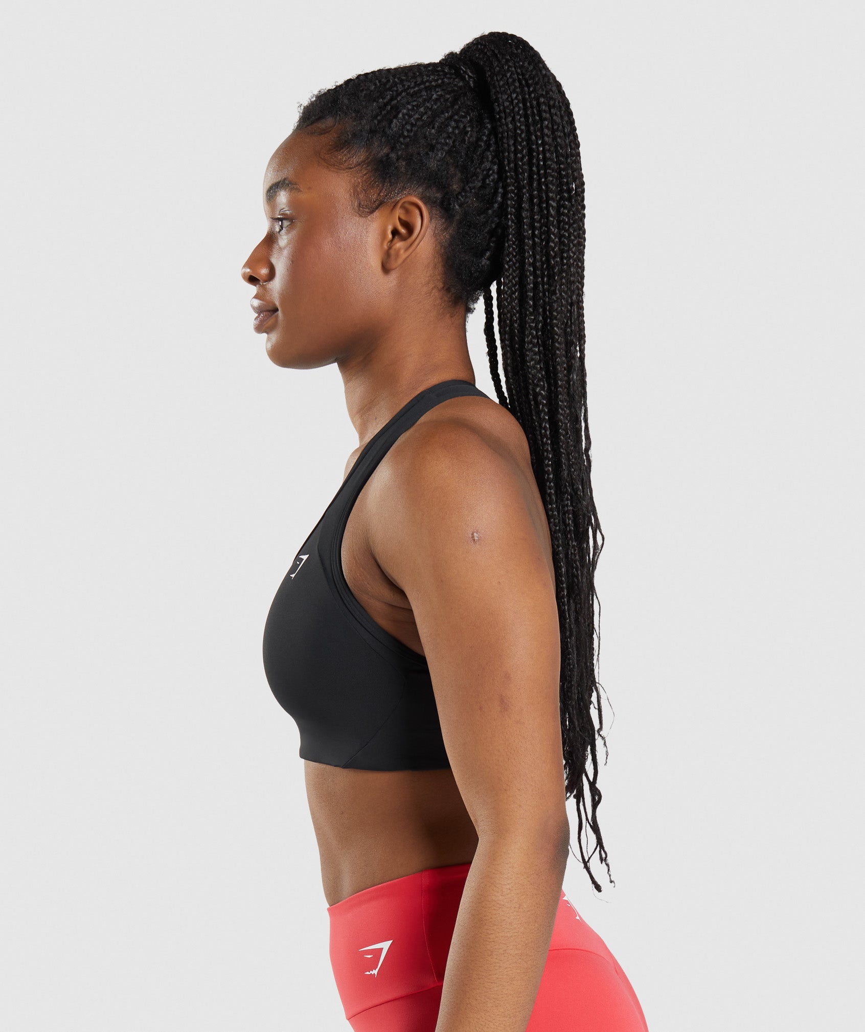 Essential Racer Back Sports Bra in Black - view 3