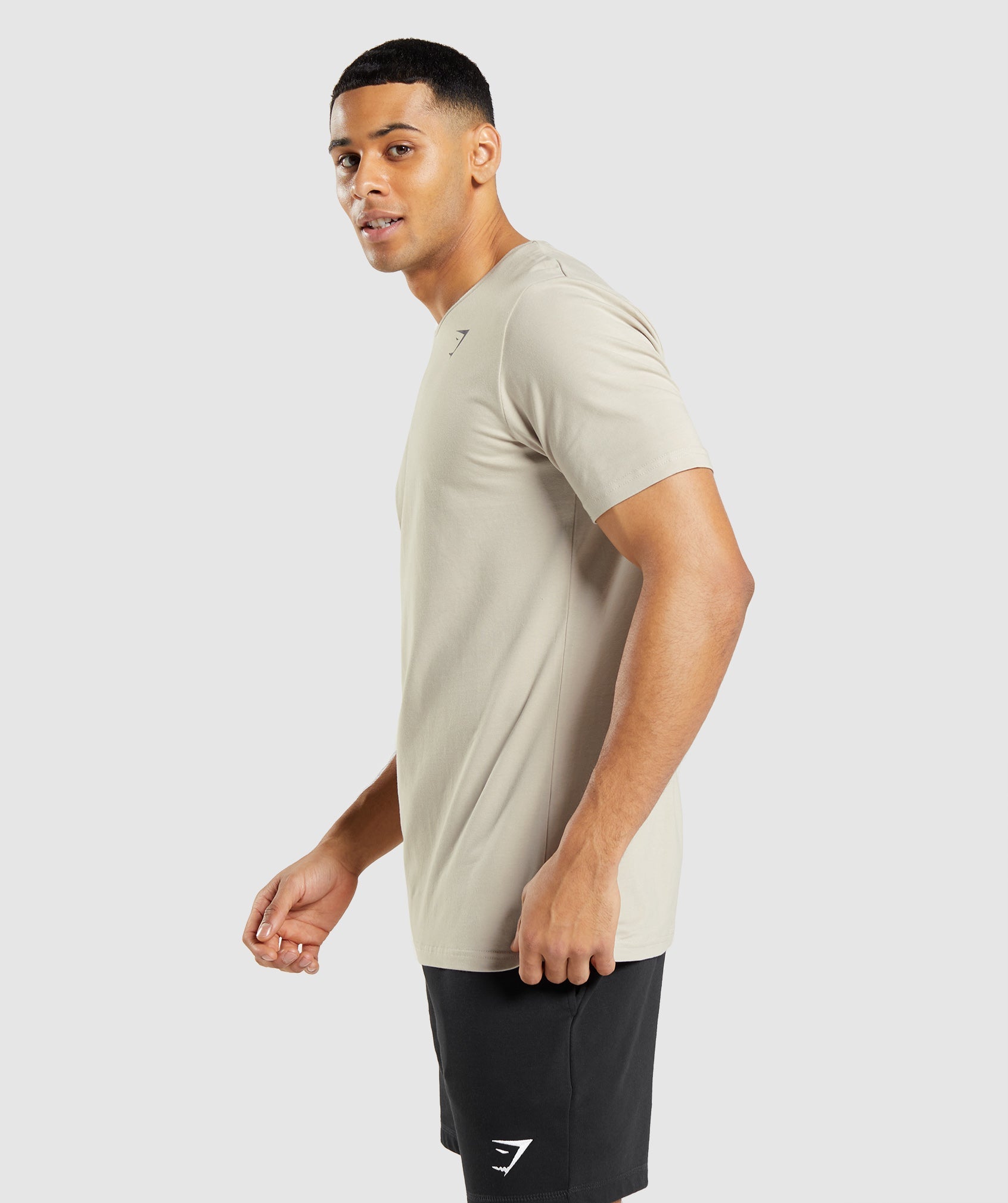 Essential T-Shirt in Pebble Grey - view 3
