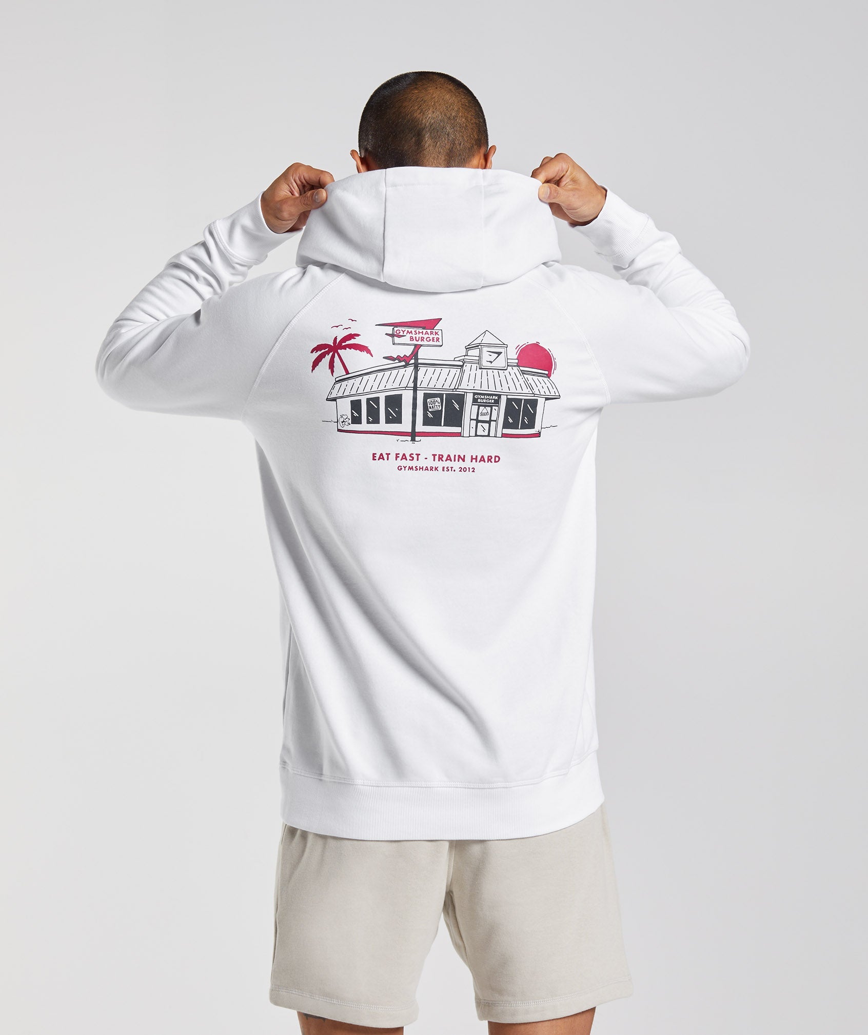 Diner Hoodie in White - view 1