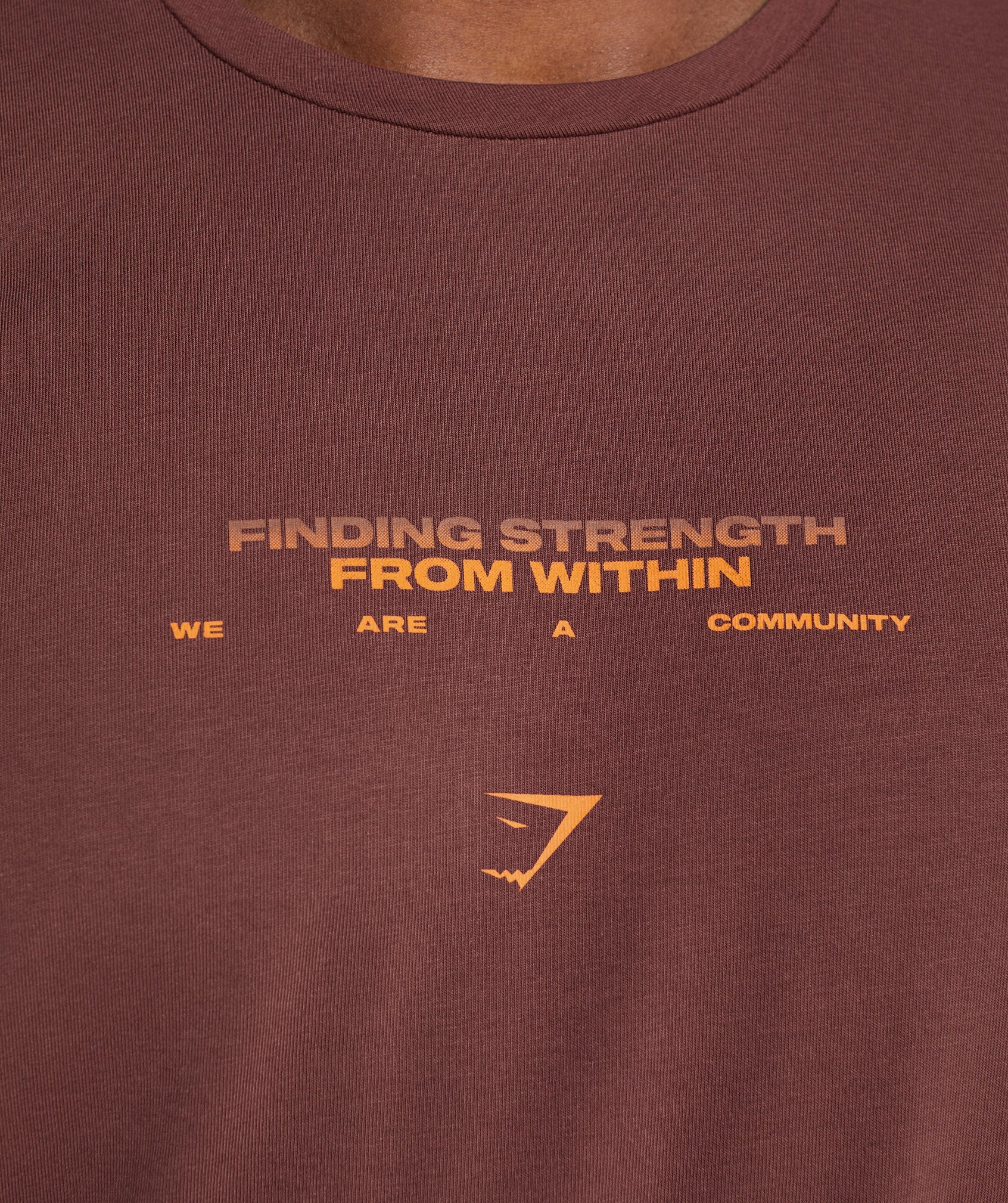 Hybrid Wellness T-Shirt in Cherry Brown - view 3