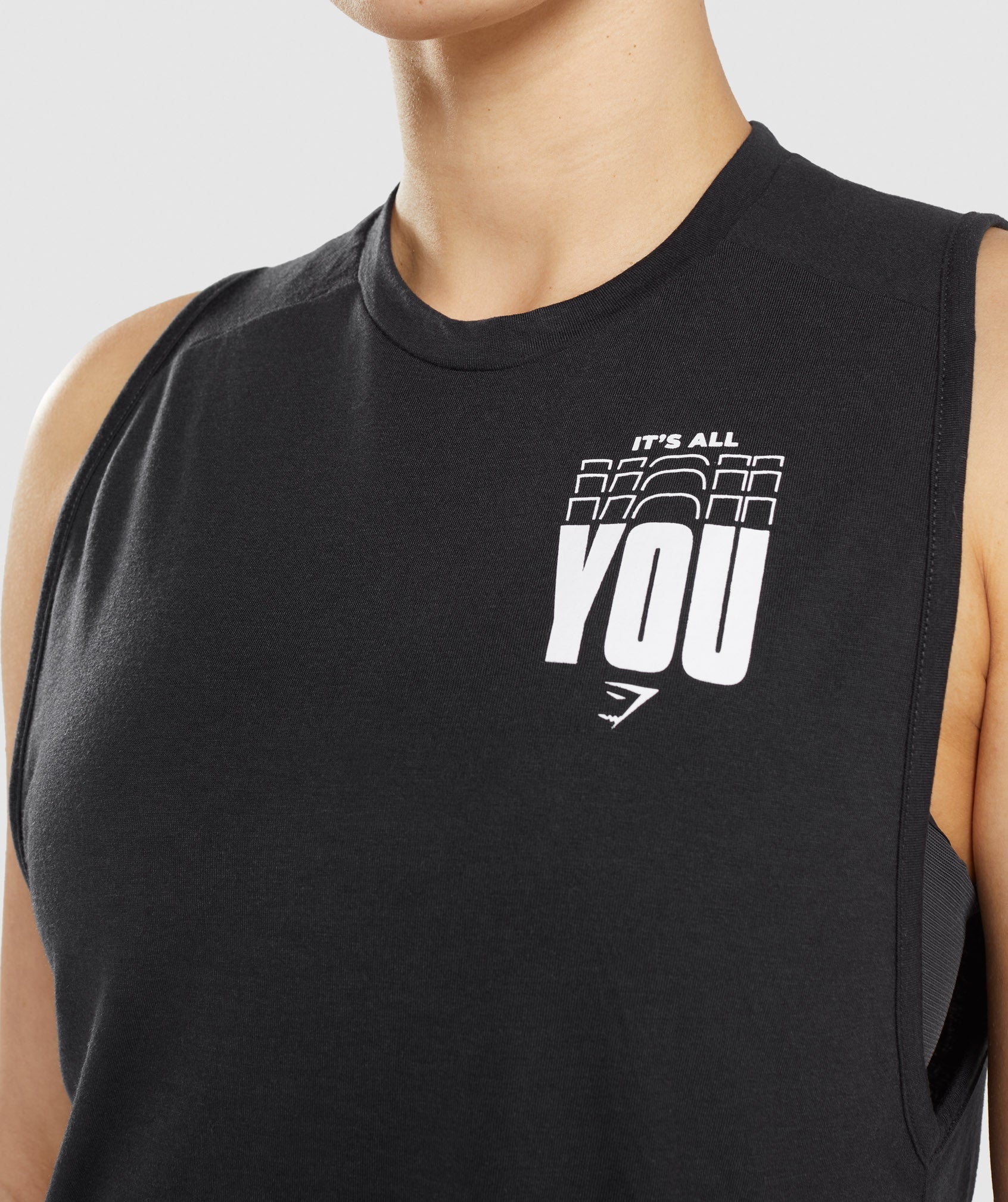 Its All You Drop Arm Tank in Black - view 6