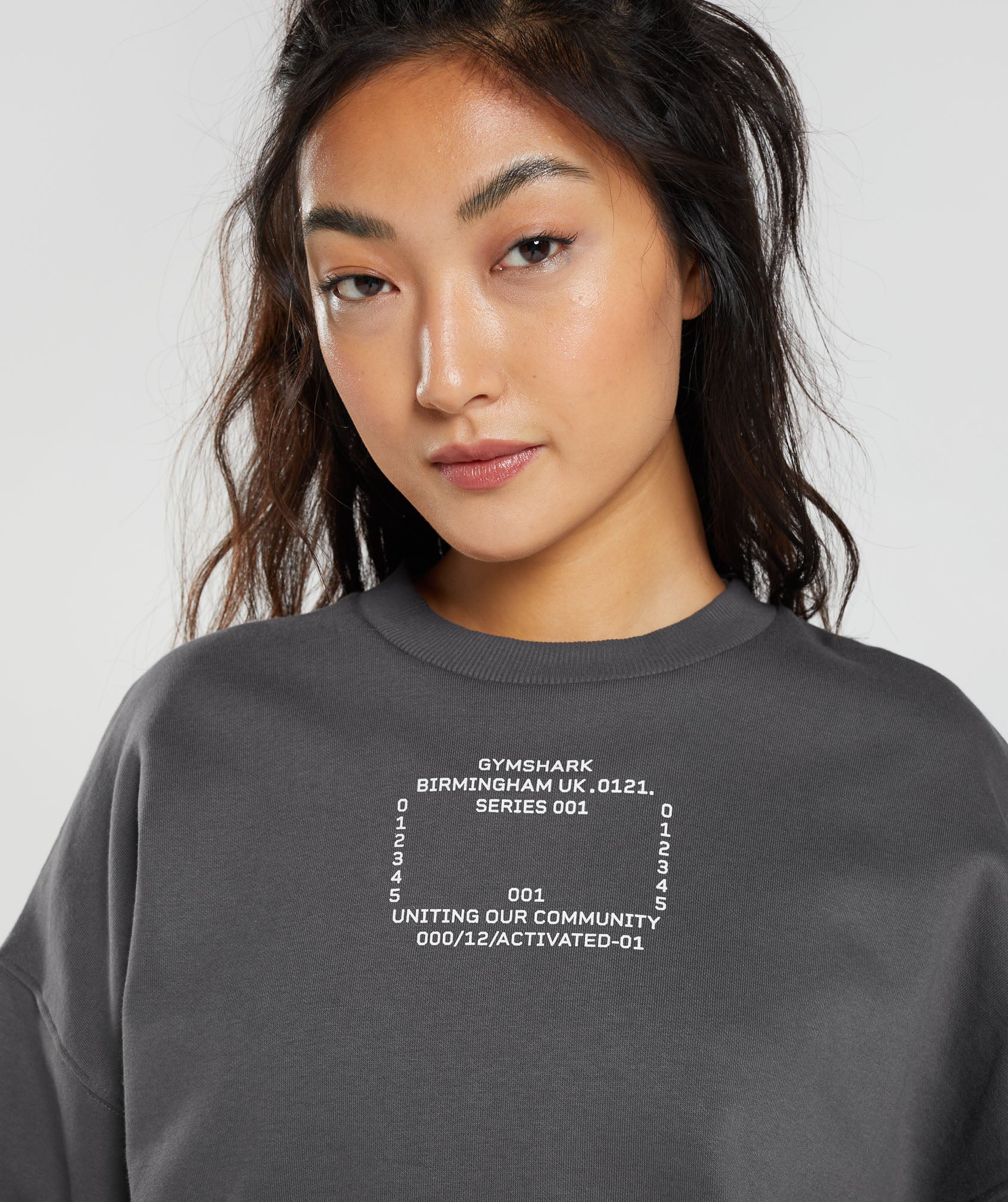 Activated Graphic Sweatshirt in Silhouette Grey - view 3