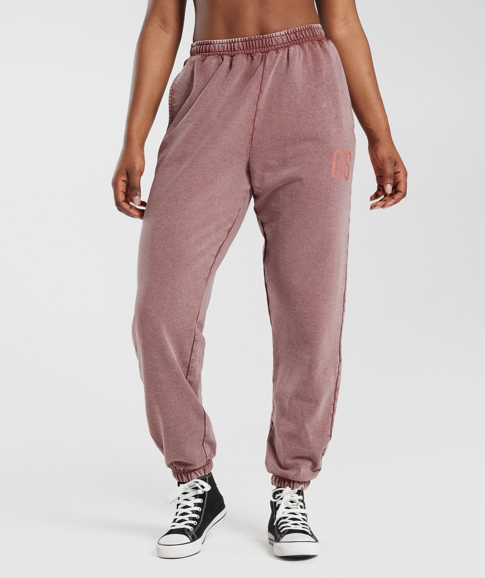Collegiate Joggers in Dusty Maroon - view 1