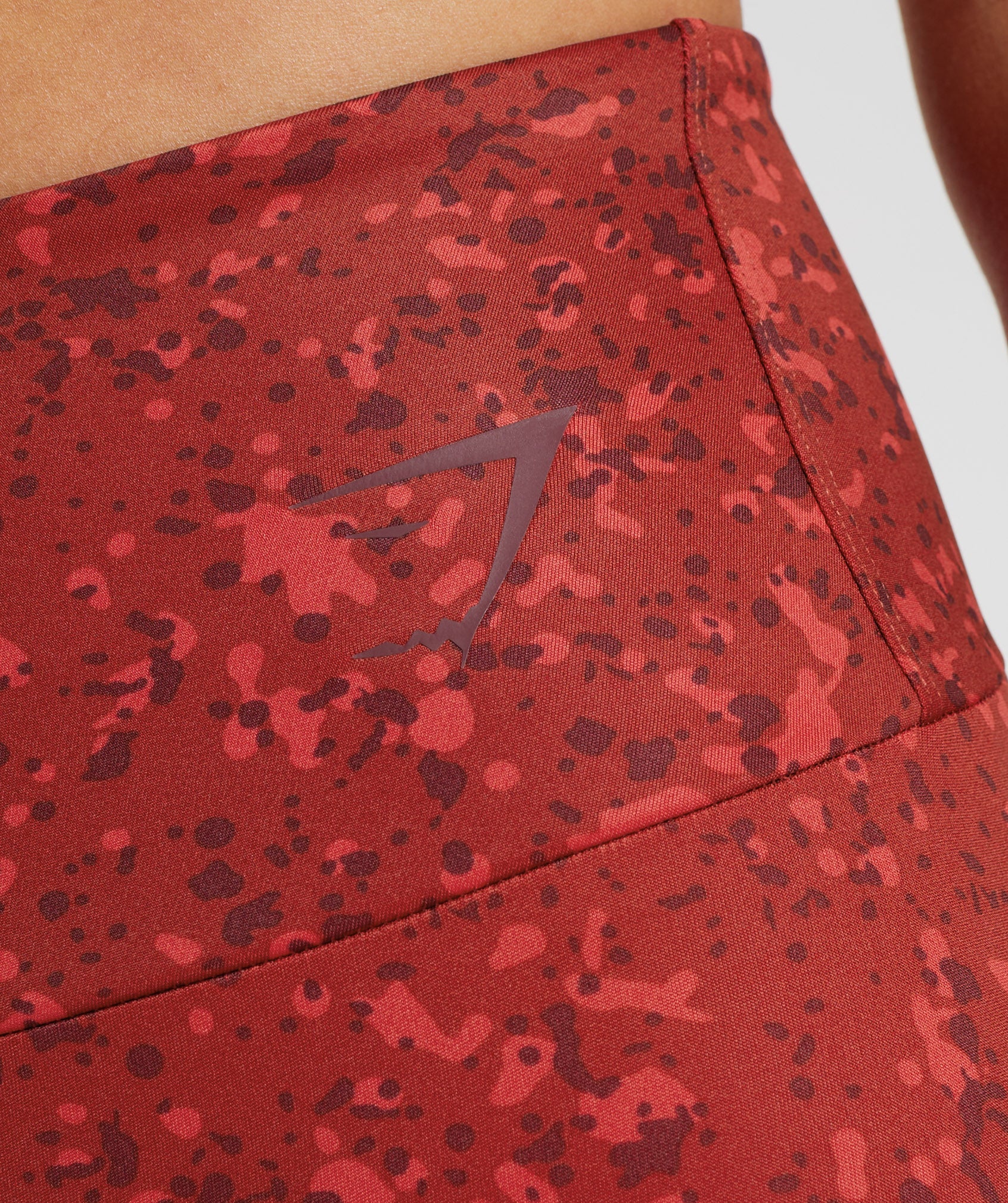 Mineral Print Leggings in Rosewood Red - view 3