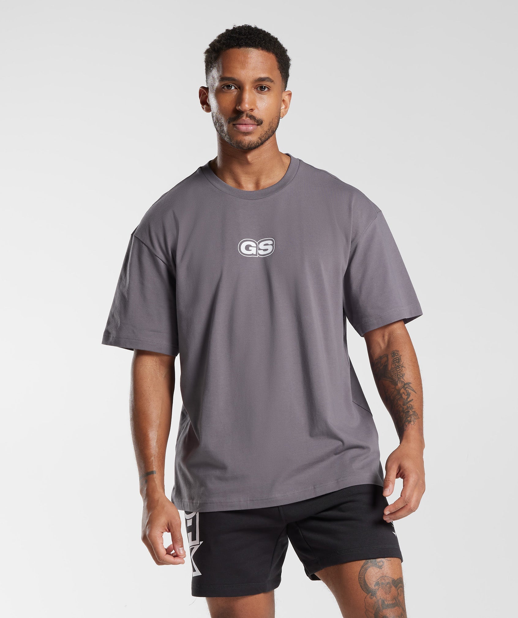 GMSHK Oversized T-Shirt in Titanium Grey - view 2