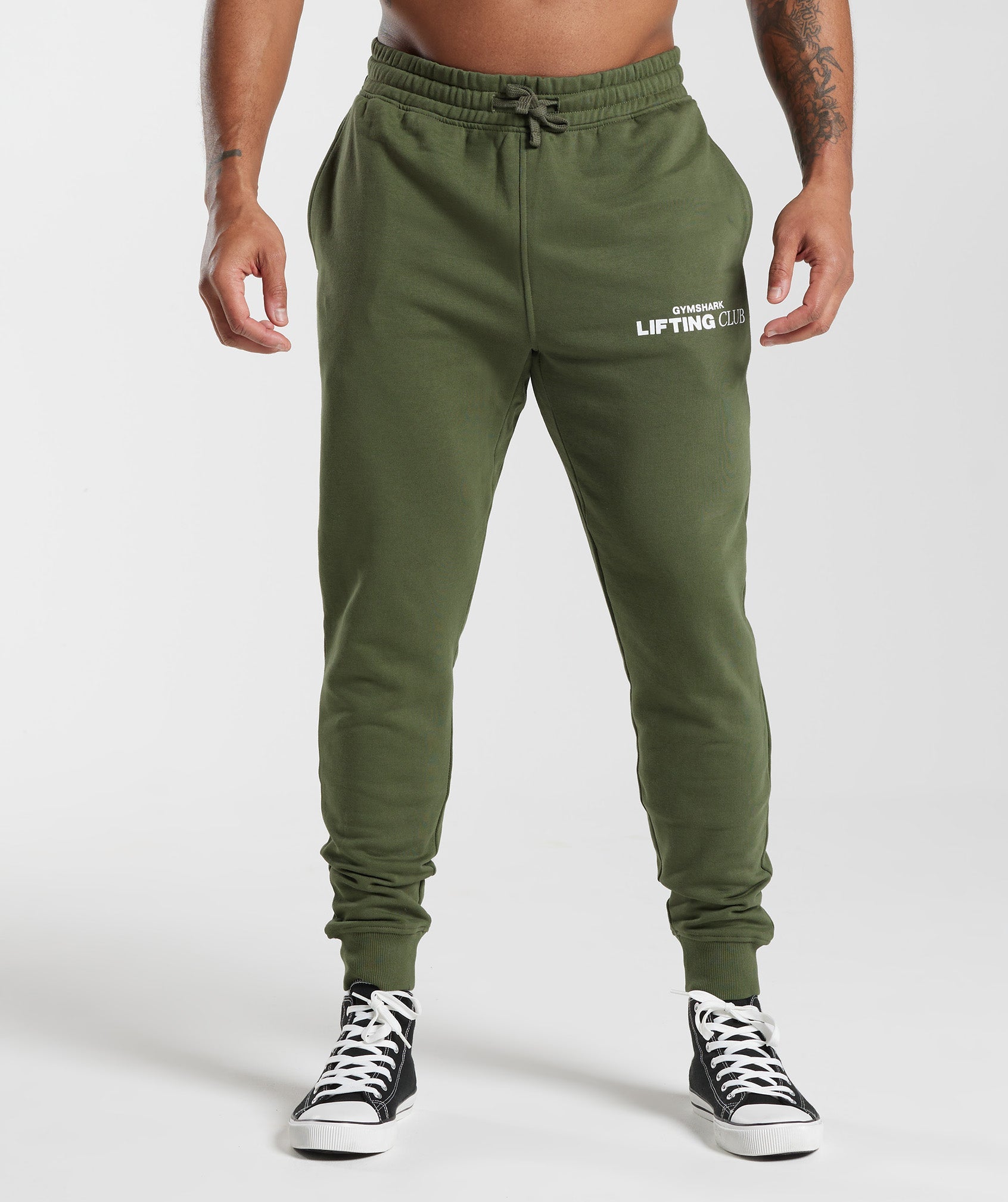 Gymshark Crest Joggers - Core Olive