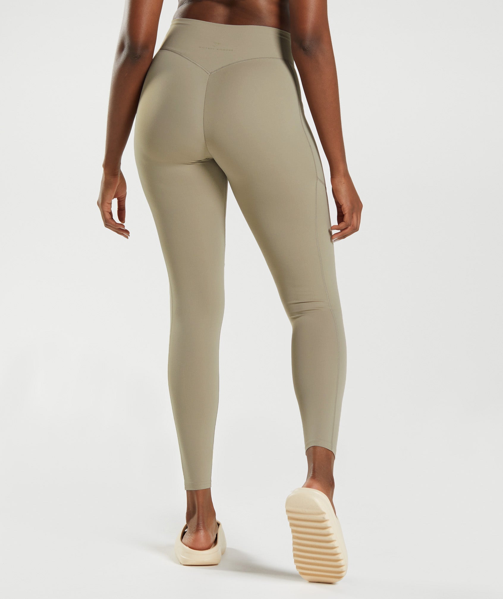 Whitney Everyday Pocket Leggings in Cement Brown - view 3