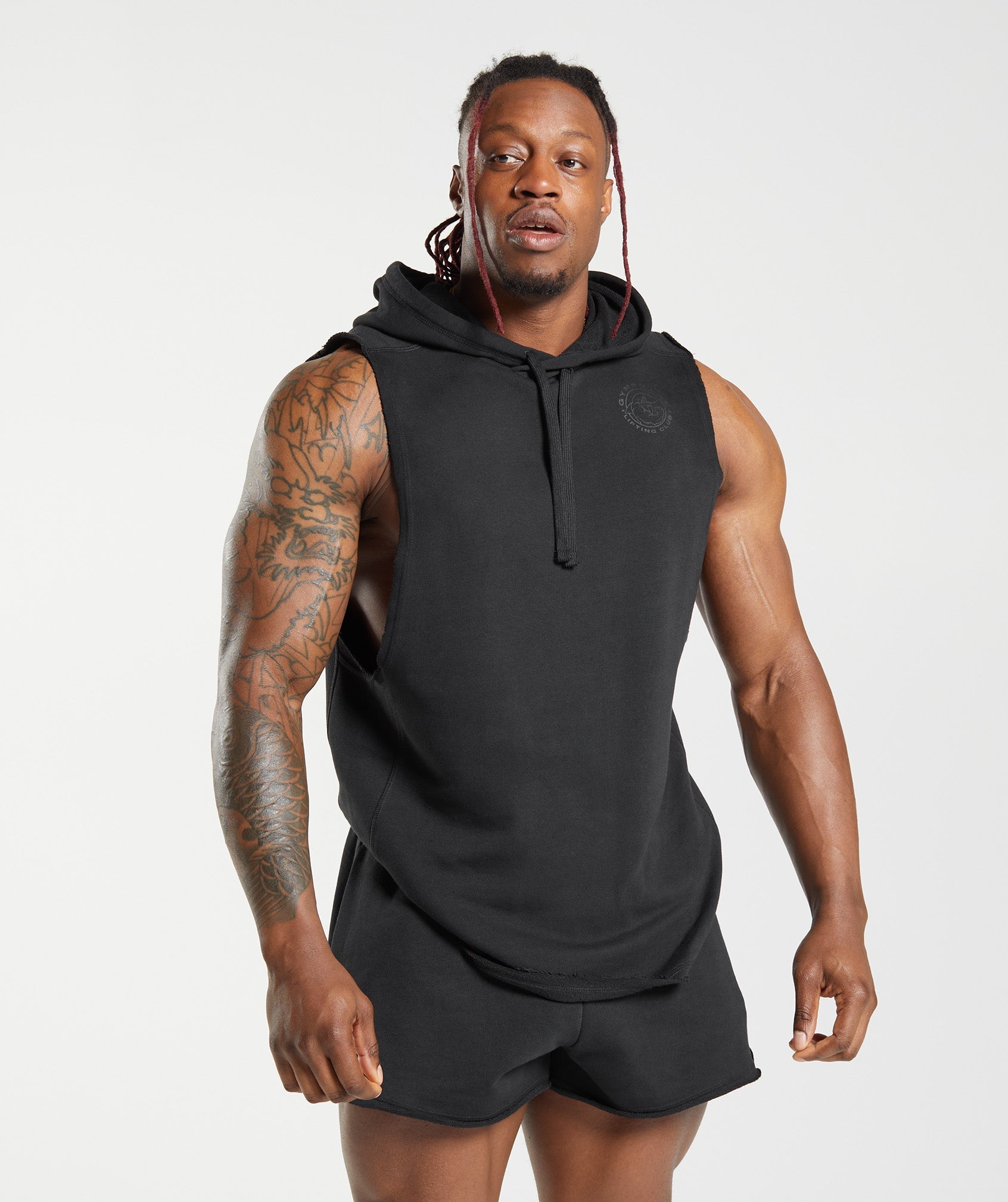 Legacy Drop Arm Hoodie in Black - view 1