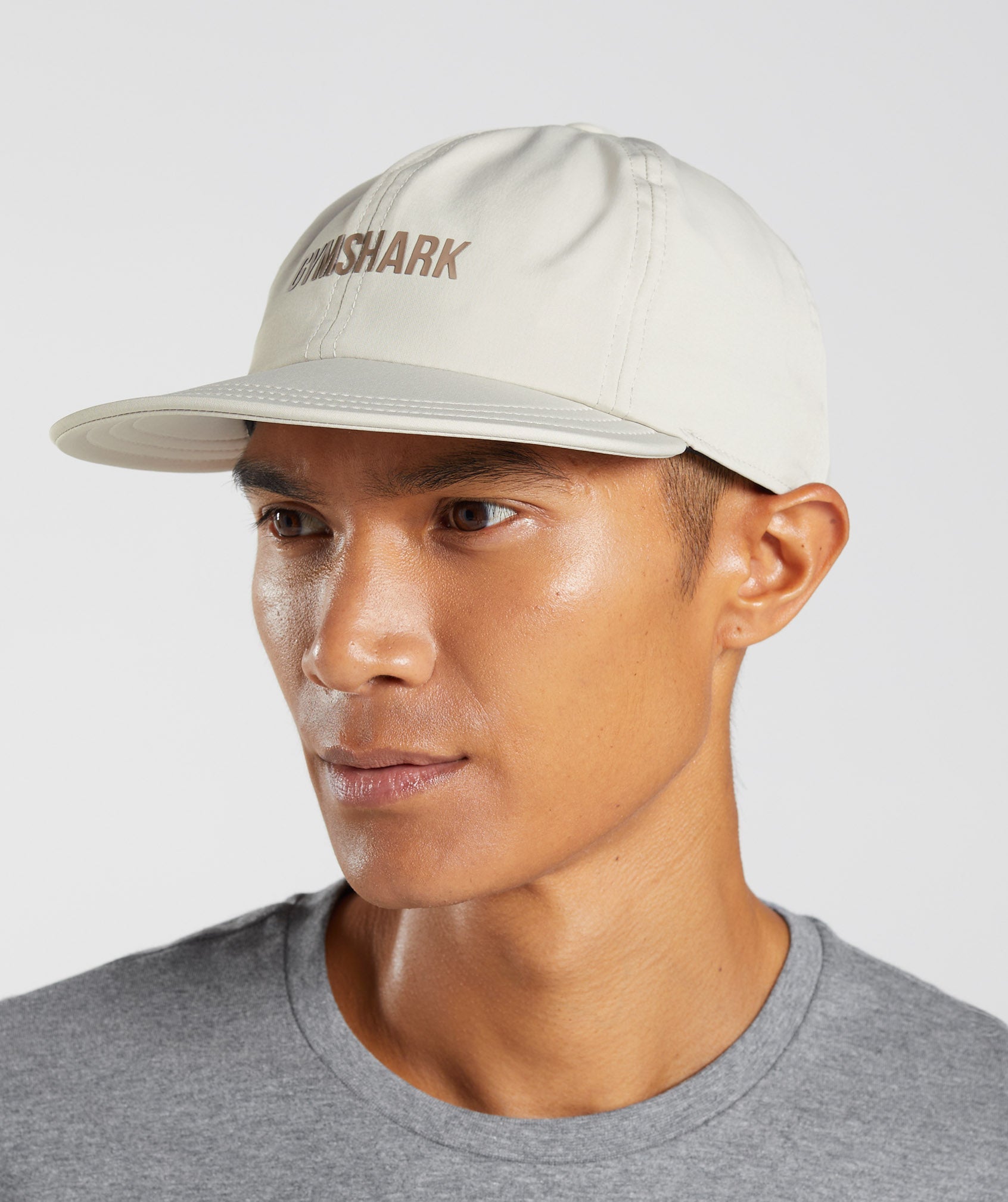 Flat Peak Cap in Pebble Grey - view 2