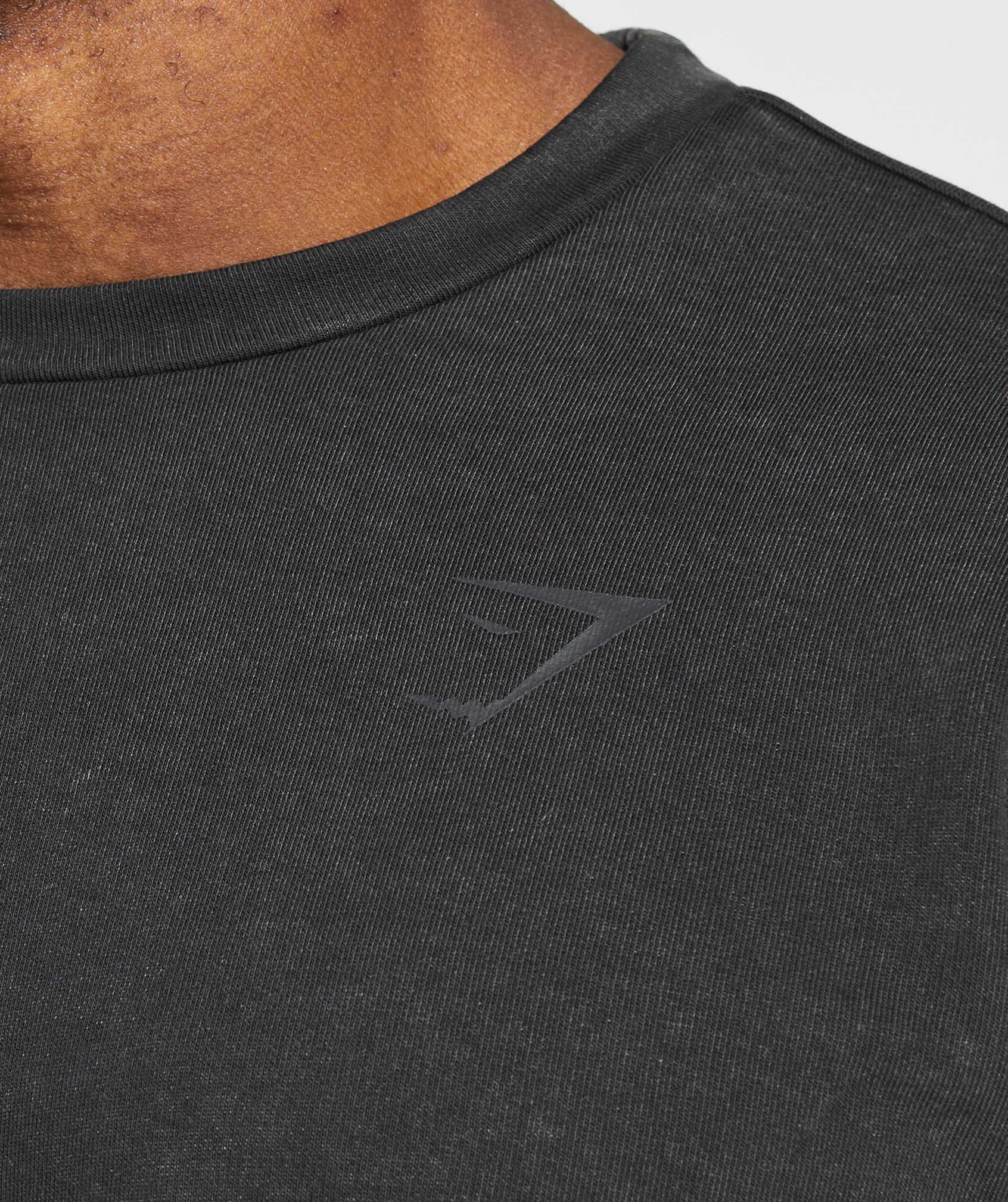 T-Shirts & Hauts Gymshark  Power Short Sleeve Crew - Black Print Black  Print Homme ⋆ Adriennecorna