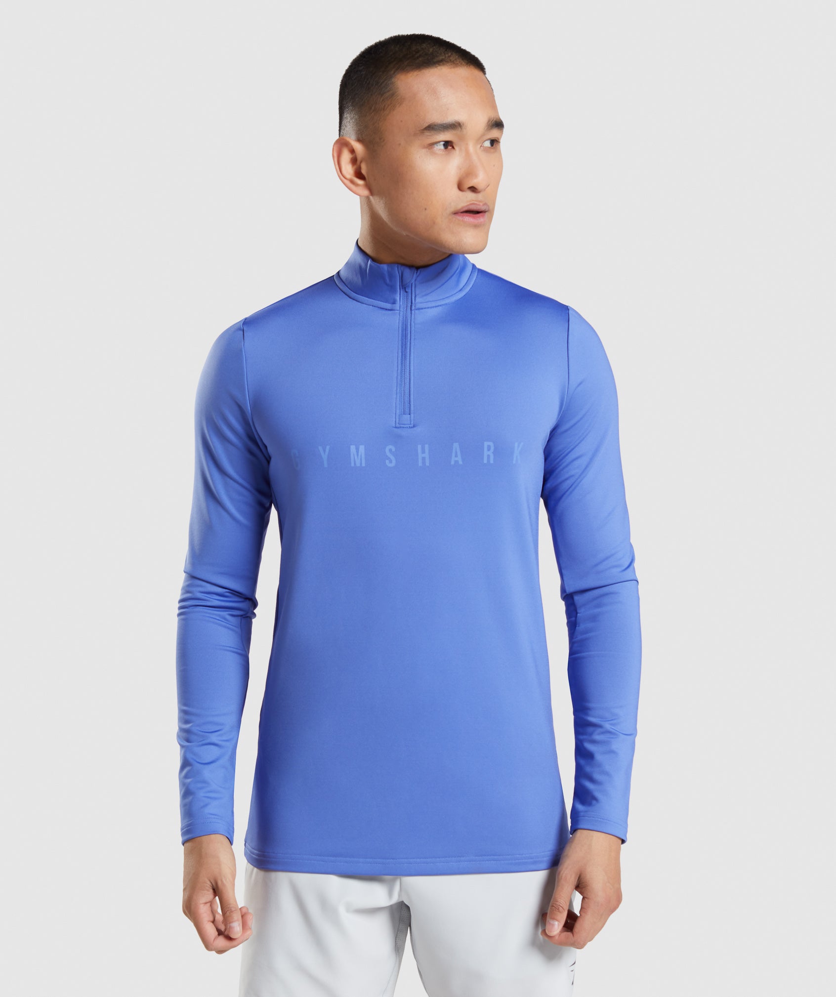 Sport Stripe 1/4 Zip in Court Blue - view 1