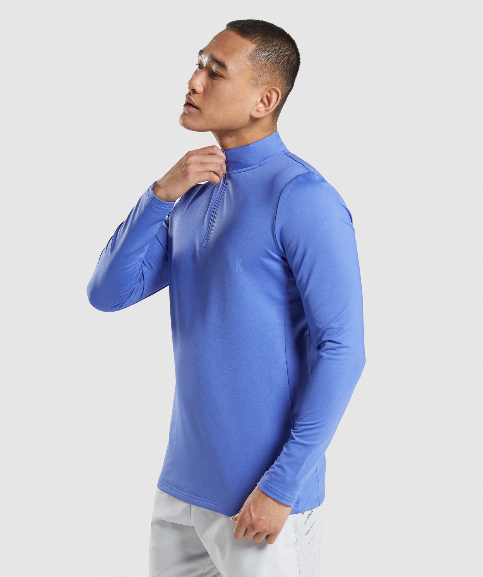 Sport Stripe 1/4 Zip in Court Blue - view 3