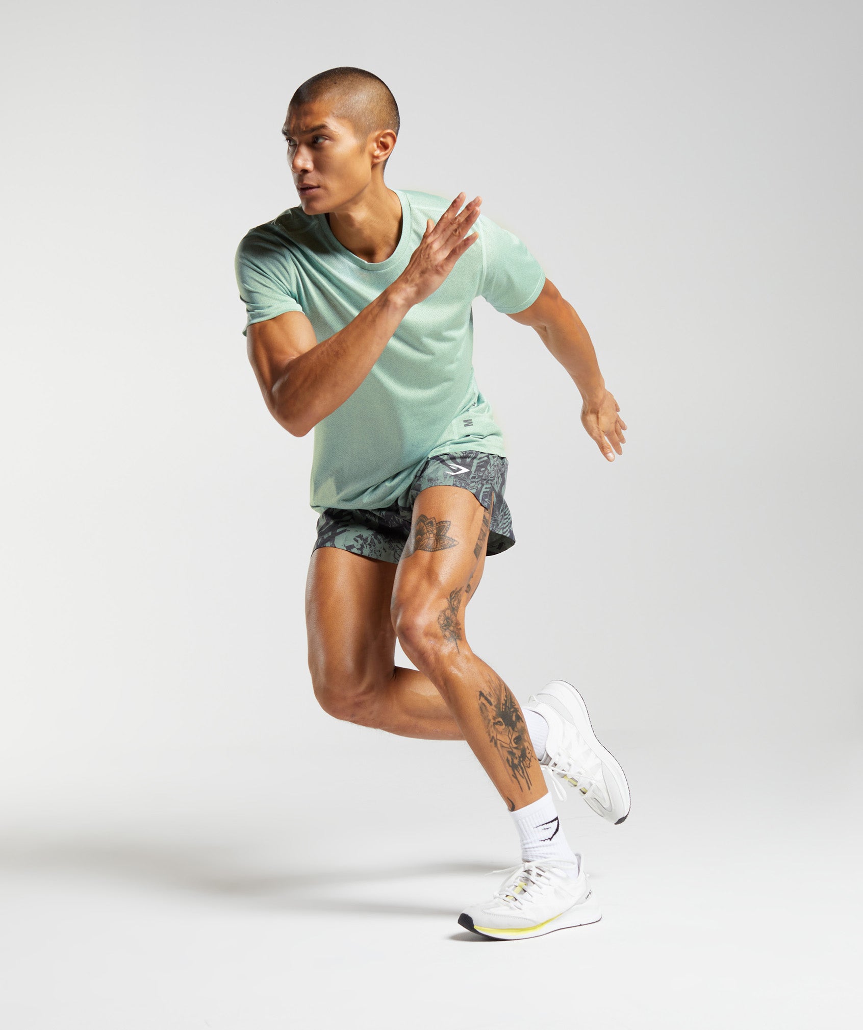 Sport Run 3" Shorts in Willow Green