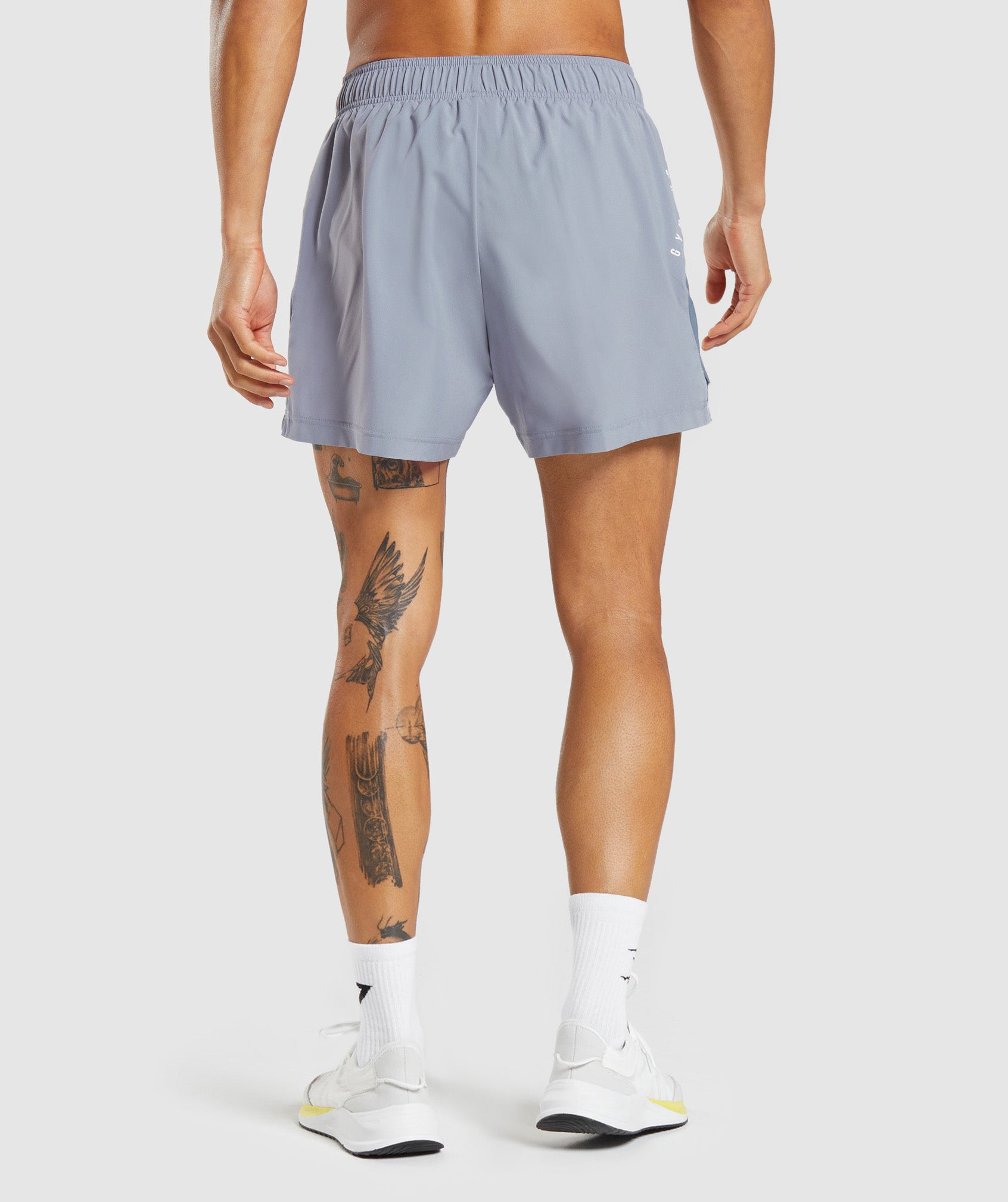 Sport 5" Shorts in Drift Grey/Evening Blue - view 2