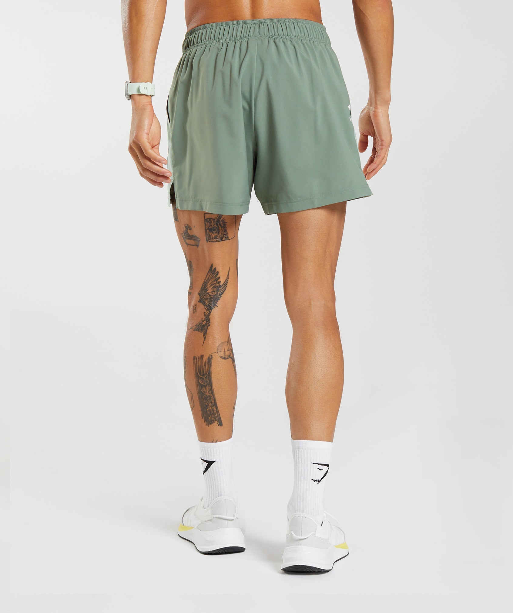 Sport 5" Shorts in Willow Green/Desert Sage Green - view 2