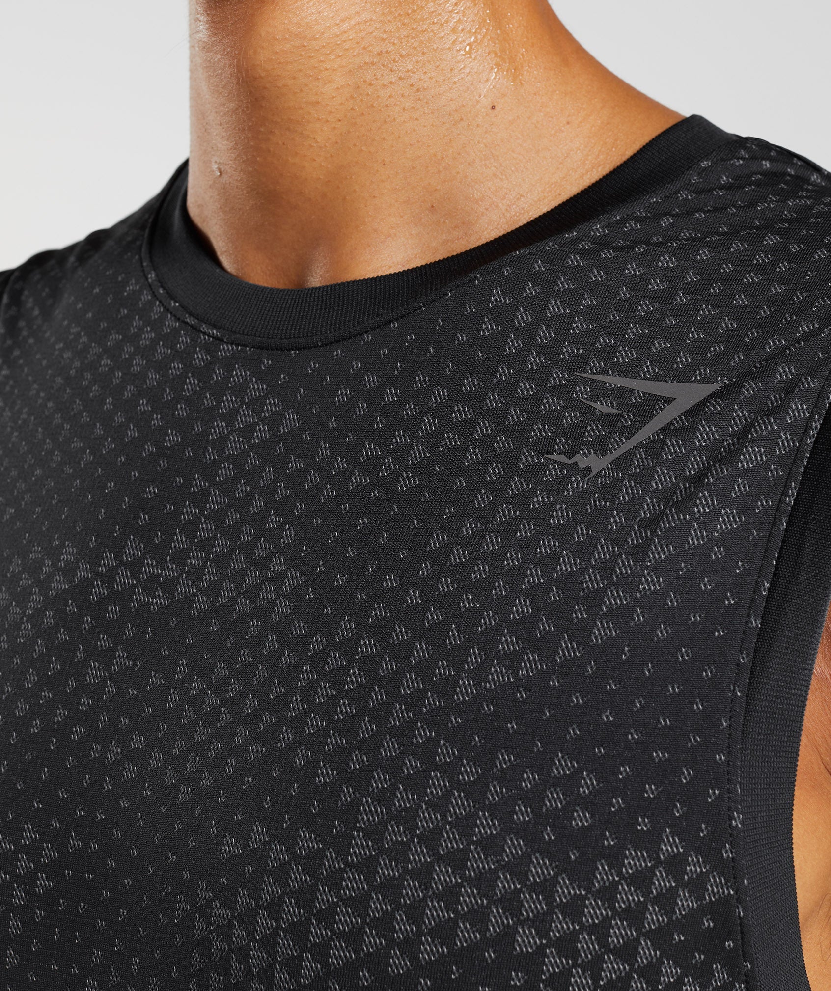 Sport Seamless Tank in Black/Silhouette Grey - view 5