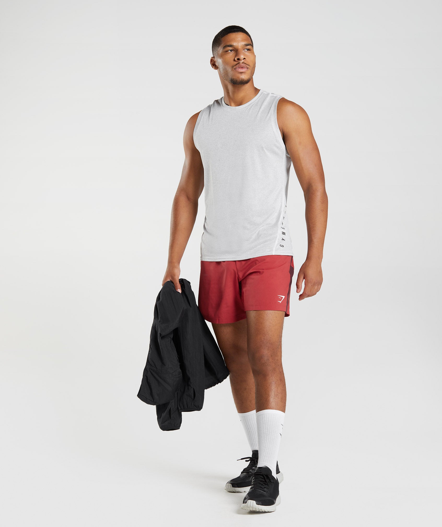 Sport Shorts in Salsa Red/Baked Maroon