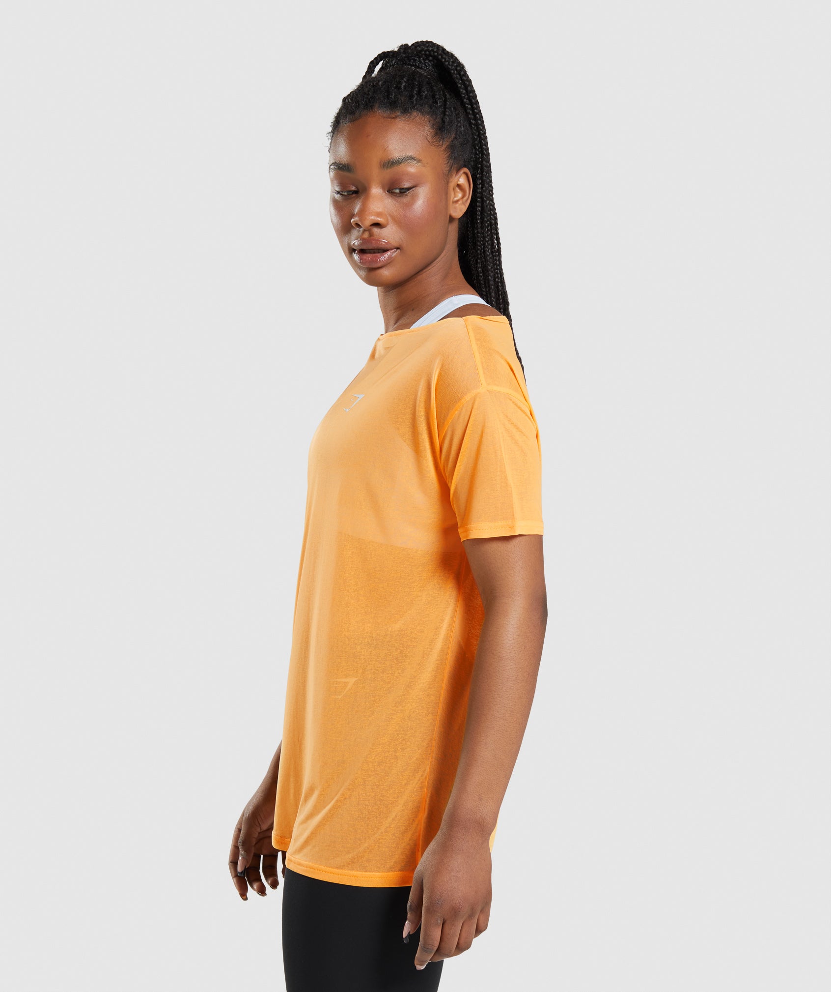Training Oversized Top in Apricot Orange - view 3