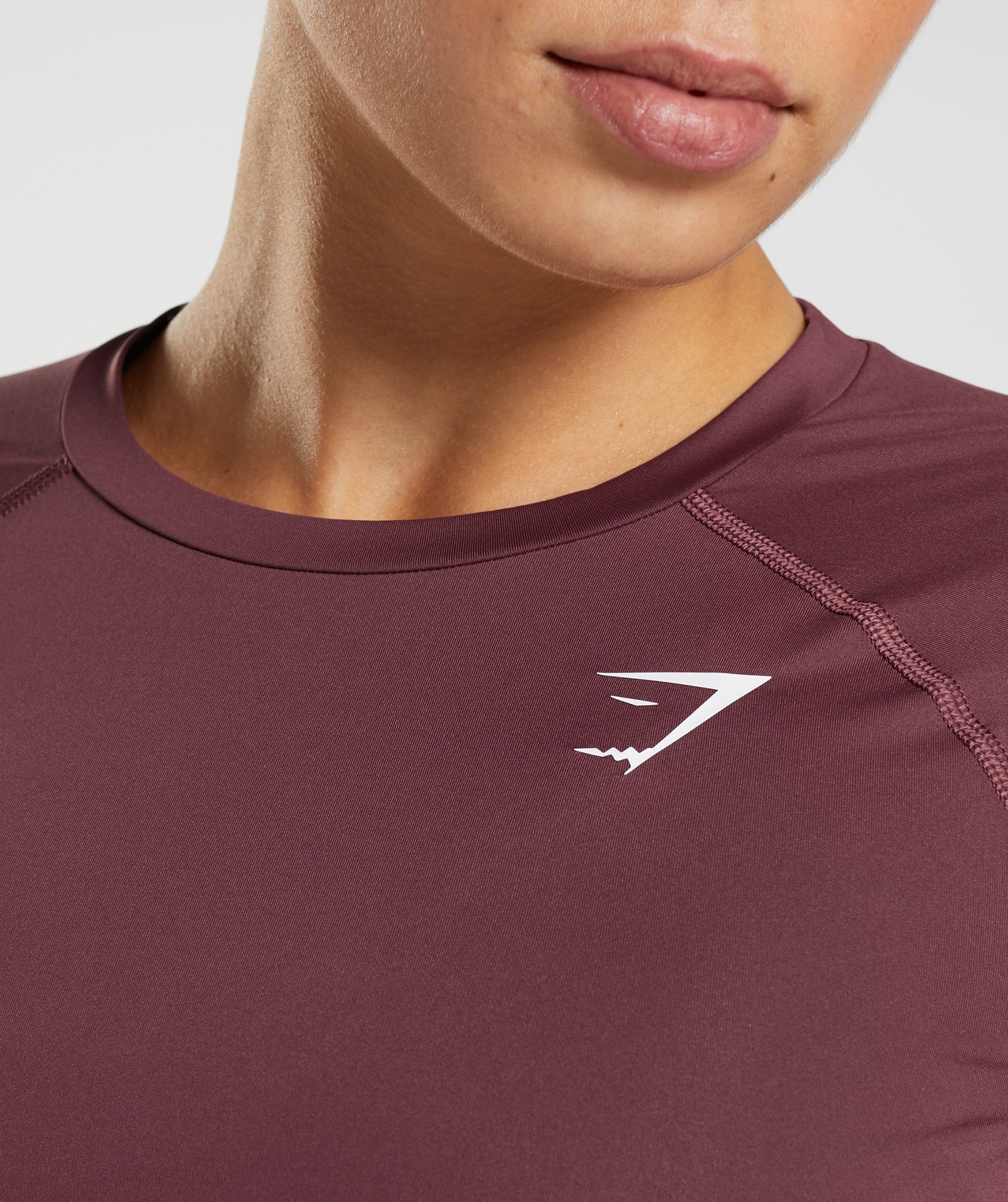 Training Baselayer Long Sleeve Top in Cherry Brown