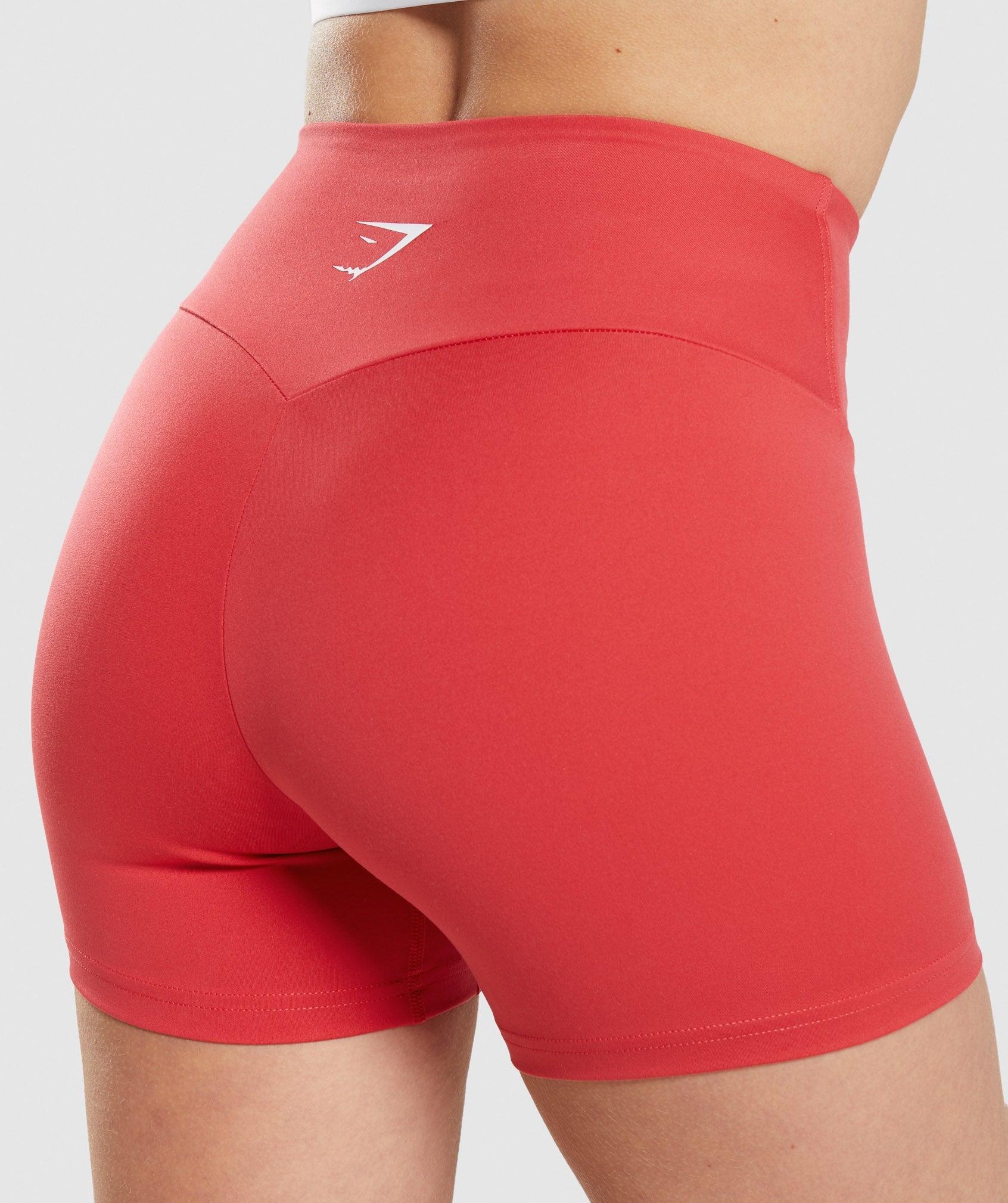 Gymshark - Alphalete Revival Shorts In Formula Red on Designer Wardrobe