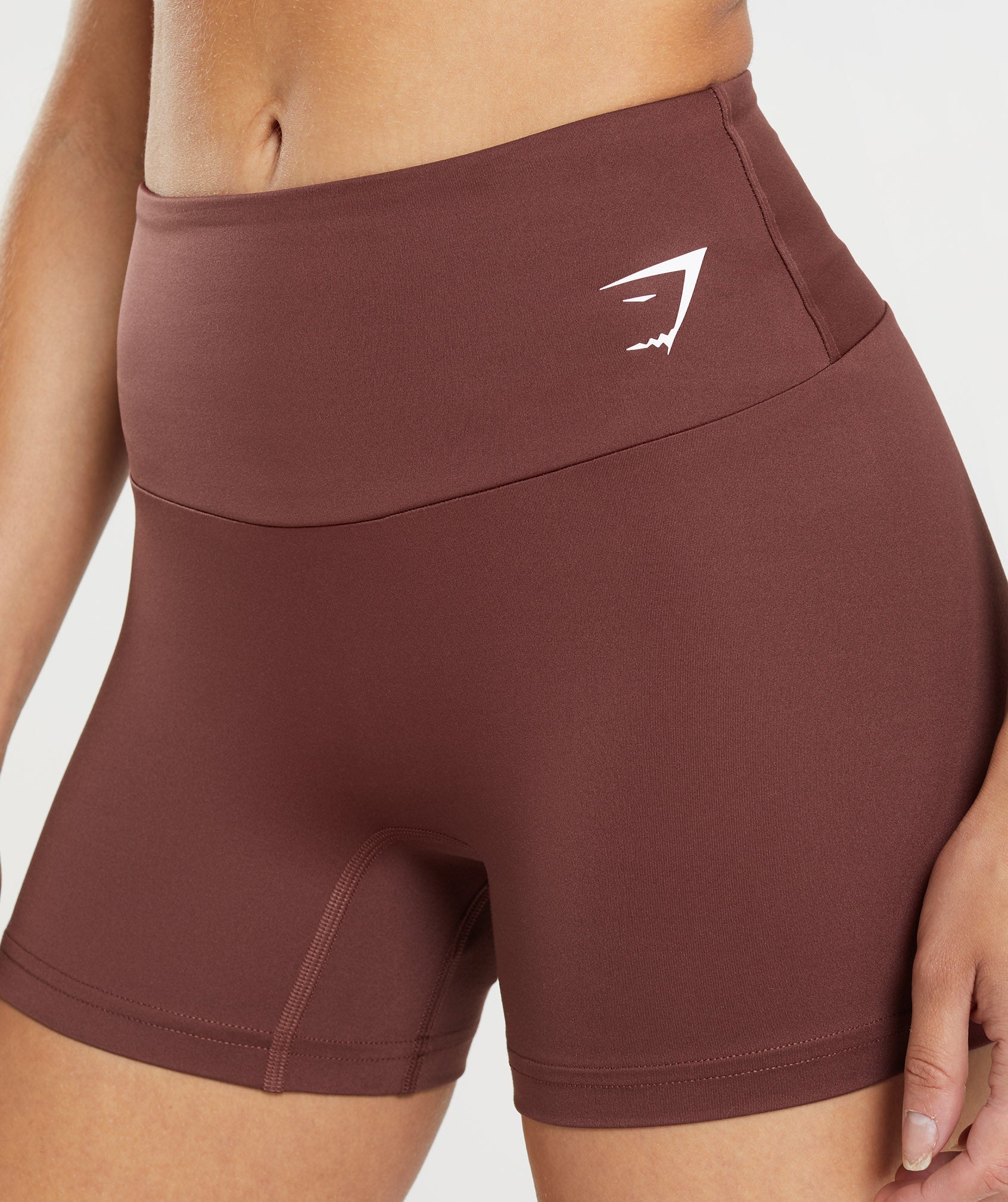 Training Shorts in Cherry Brown - view 3