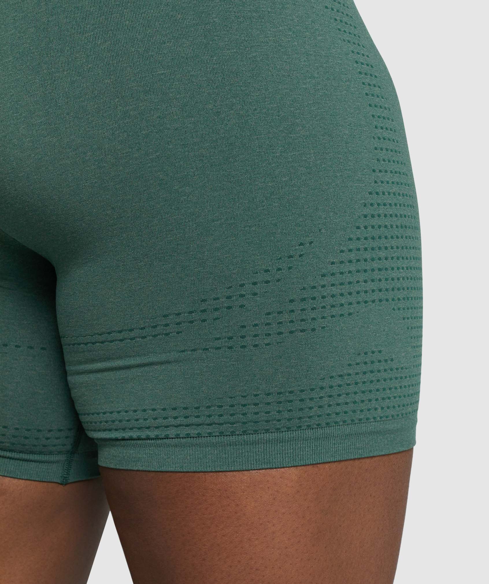 Vital Seamless 2.0 Shorts in Dark Green Marl - view 6