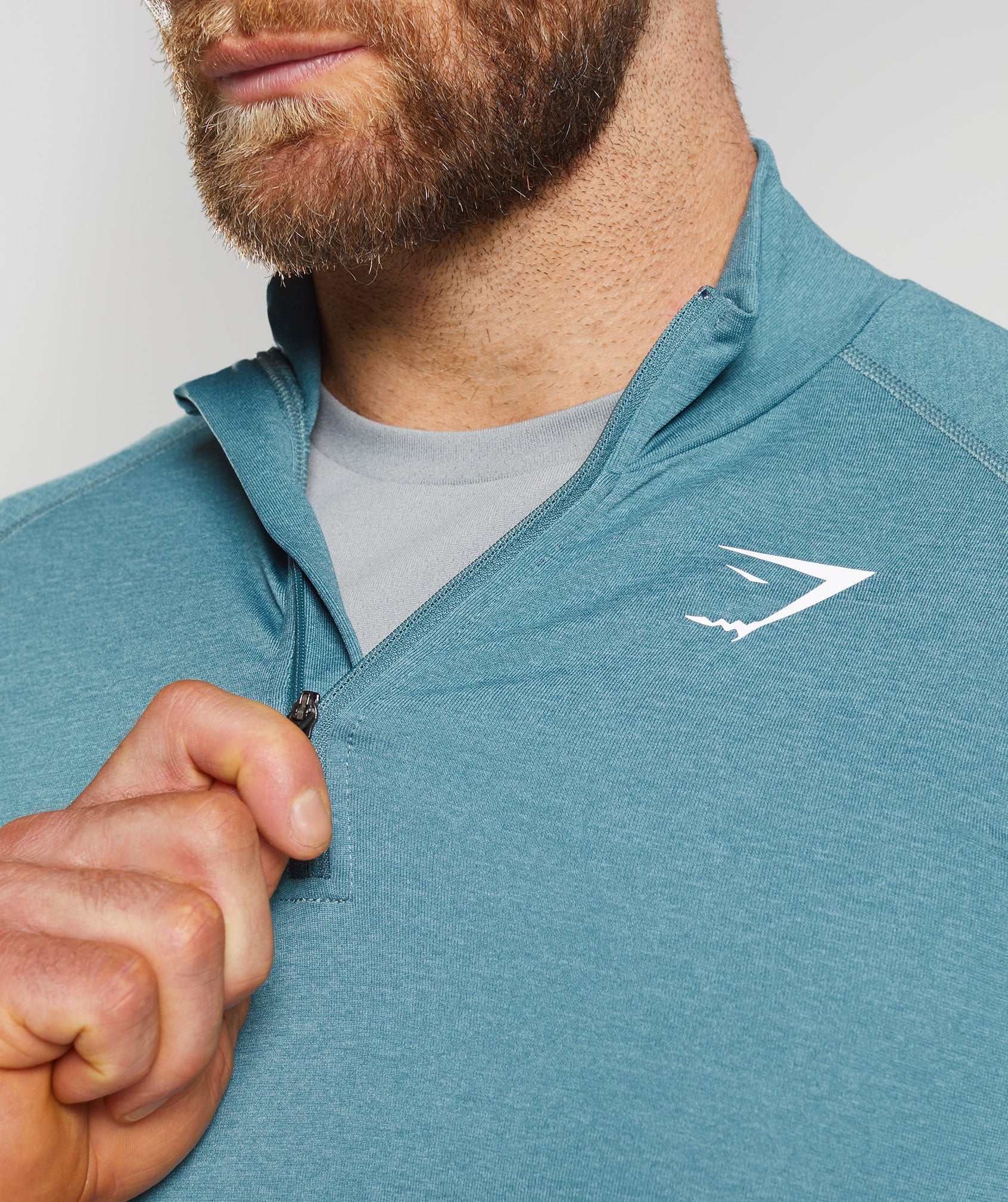 Vital 1/4 Zip in  Thunder Blue/Iceberg Blue - view 5