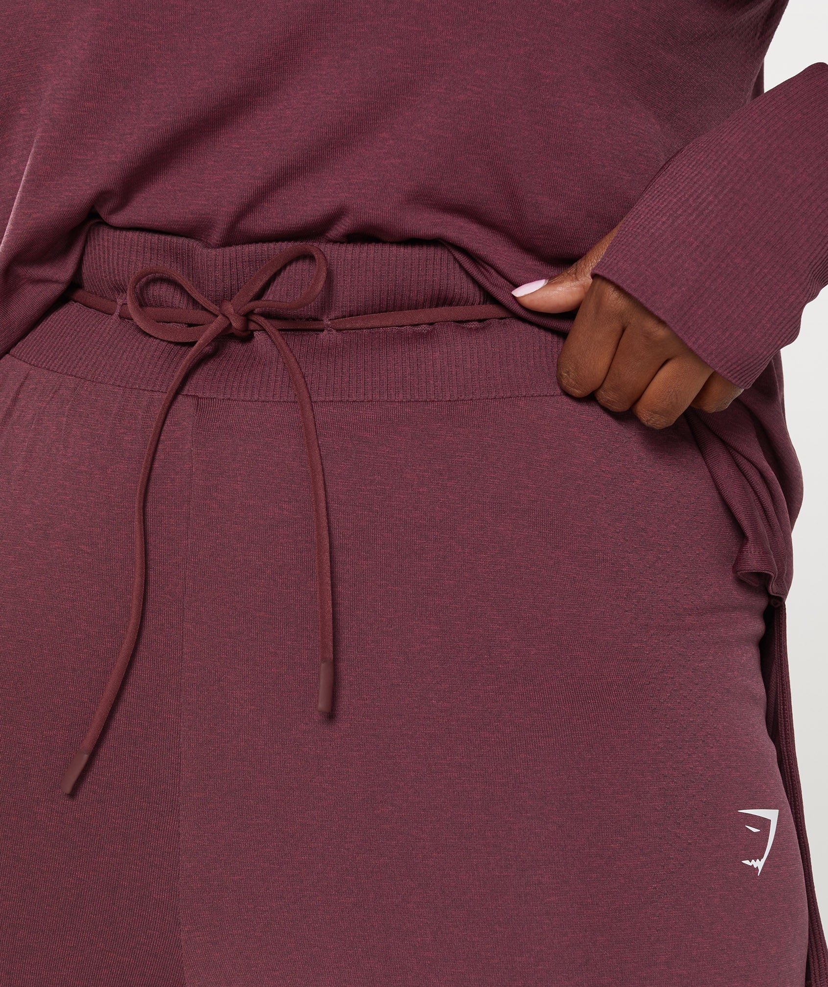Vital Seamless 2.0 Joggers in Baked Maroon Marl - view 6