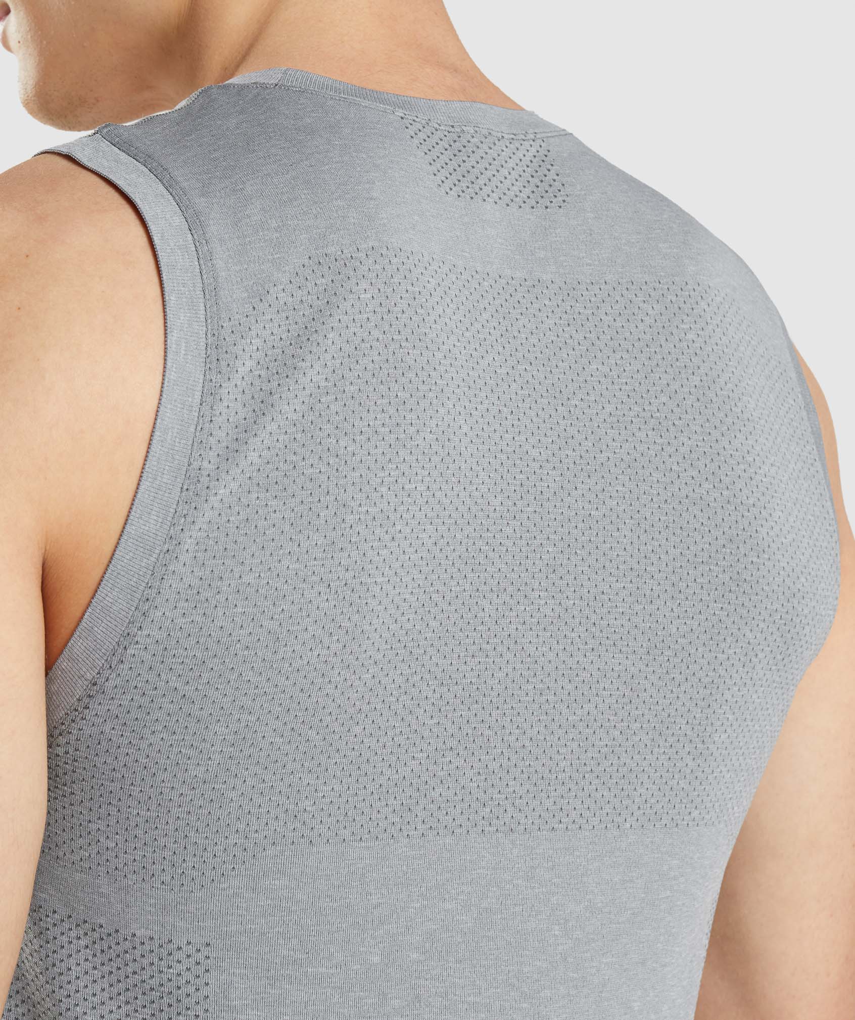 Vital Seamless Light Tank in Charcoal Grey Marl - view 6