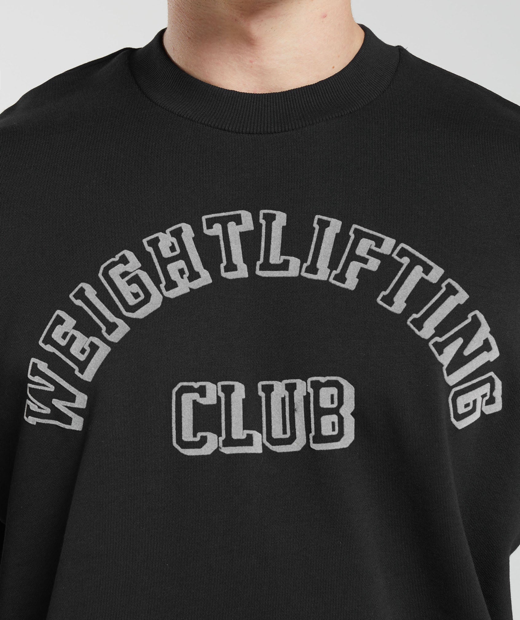 Weightlifting Club Crew in Black - view 6