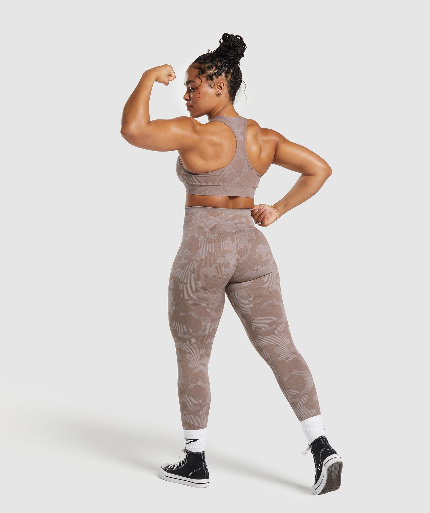 Adapt Camo Seamless Leggings in Mocha Mauve/Stone Pink - view 7