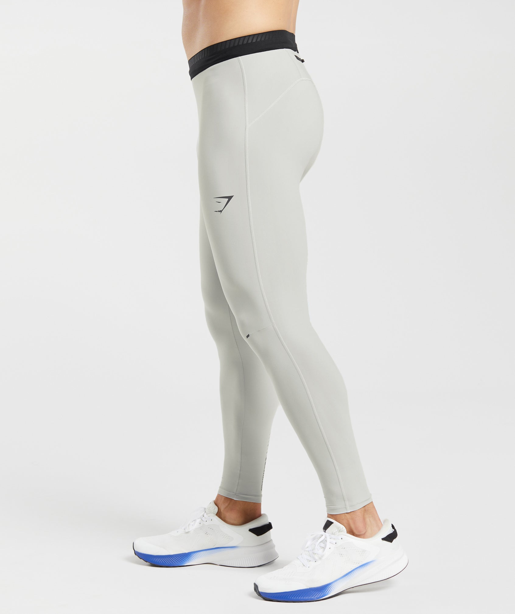 Apex Run Tights in Light Grey - view 3