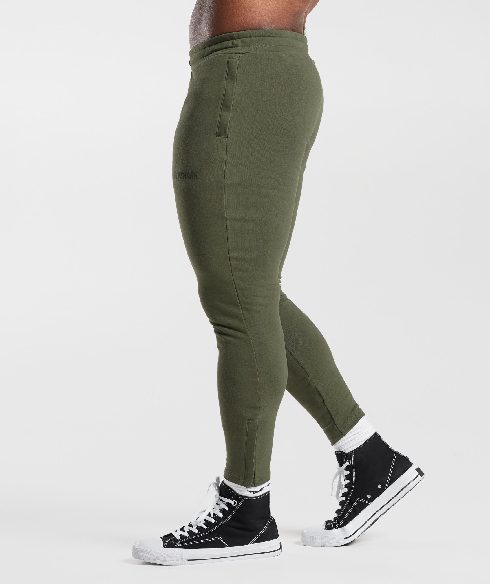 Apollo Muscle Fit Joggers in Core Olive - view 3