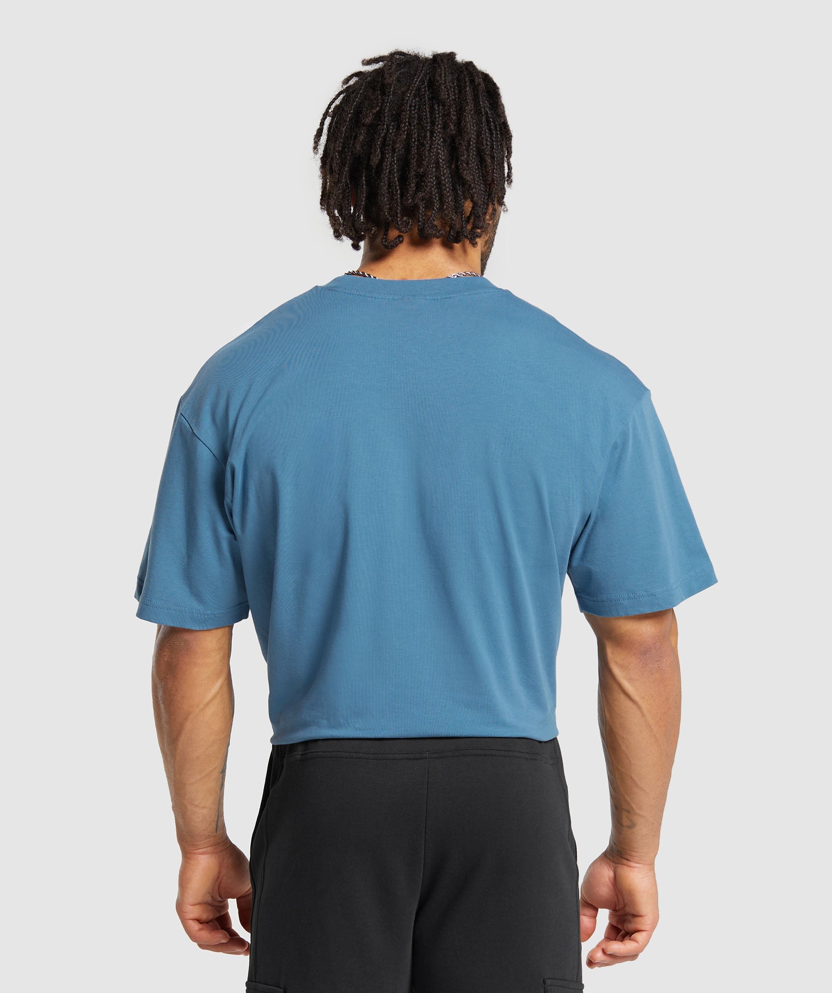 Gymshark Essential Oversized T-Shirt - Faded Blue