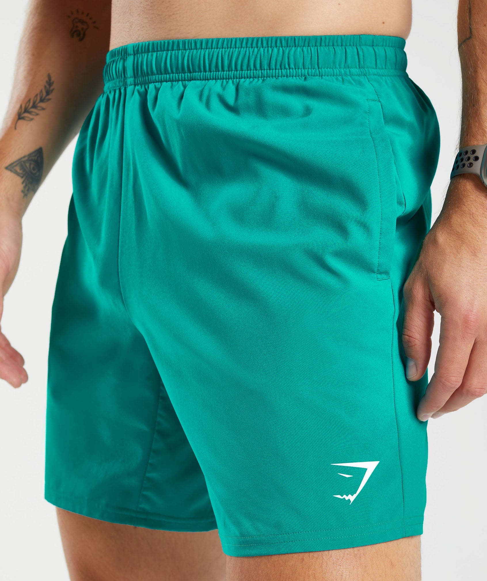 Arrival 7" Shorts in Seafoam Blue - view 5