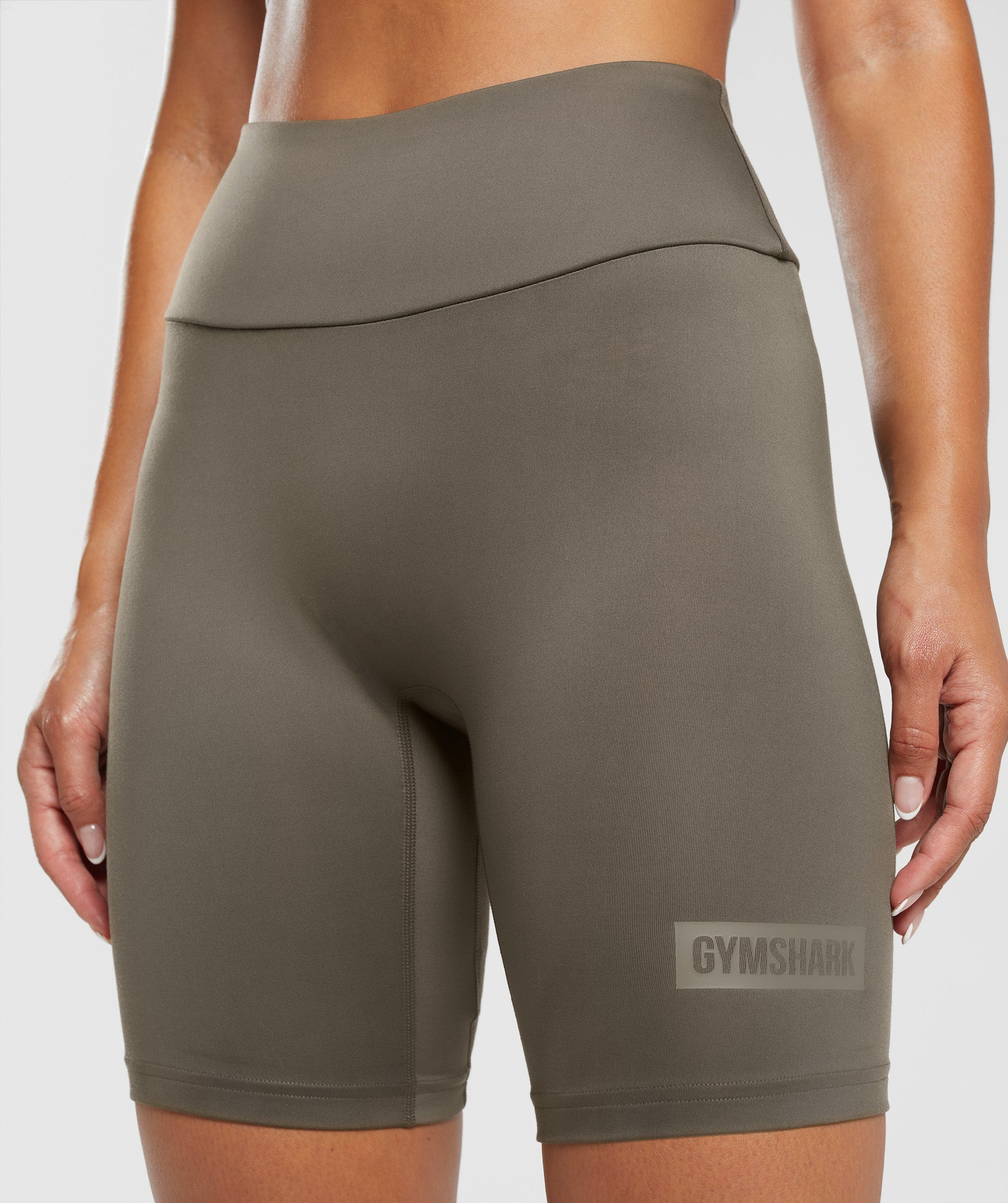 Block Cycling Shorts in Camo Brown - view 5