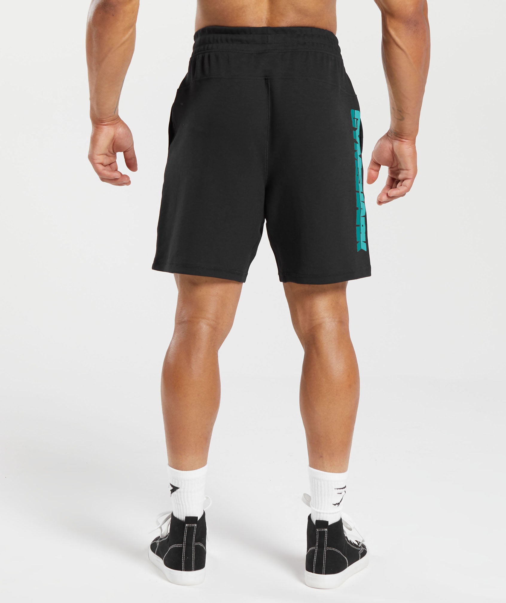 Bold 7" Shorts in Black/Seafoam Blue - view 3