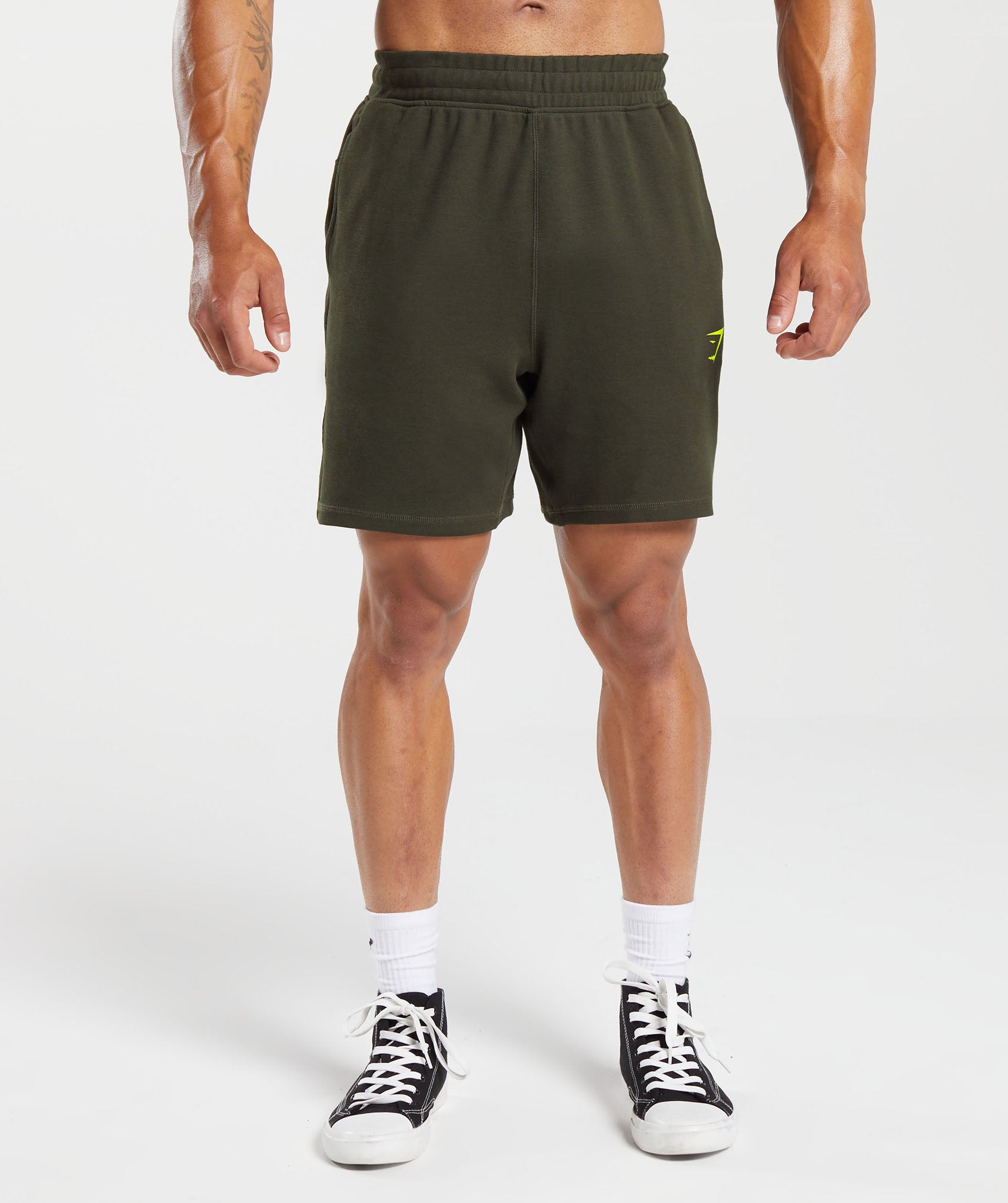 Bold 7" Shorts in Deep Olive Green - view 2