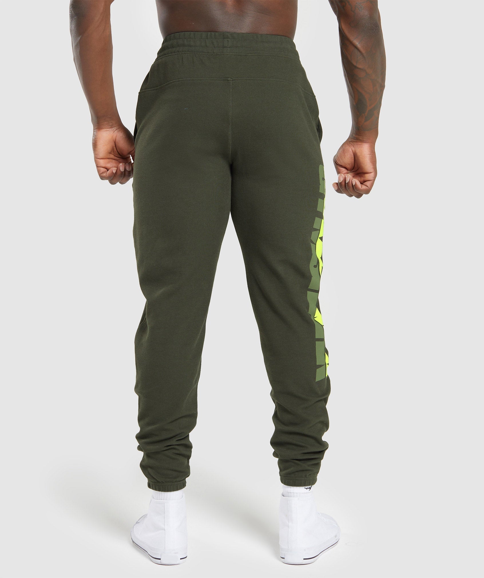 Bold Joggers in Deep Olive Green - view 3