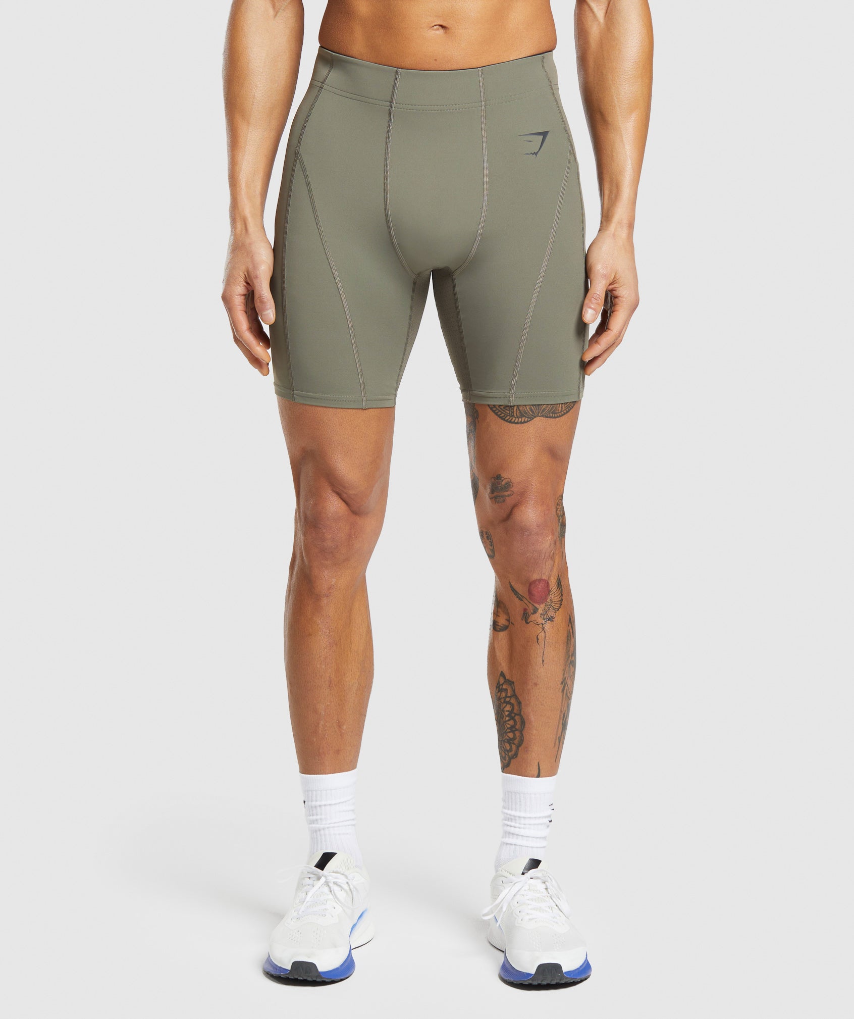 Control Baselayer Shorts in Base Green